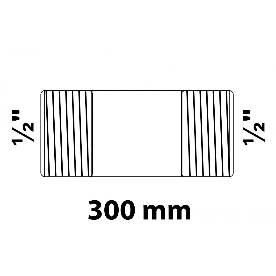 989822555 FM mamelon double, galvanisé, 1/2" x 300 mm, (23) vue 2