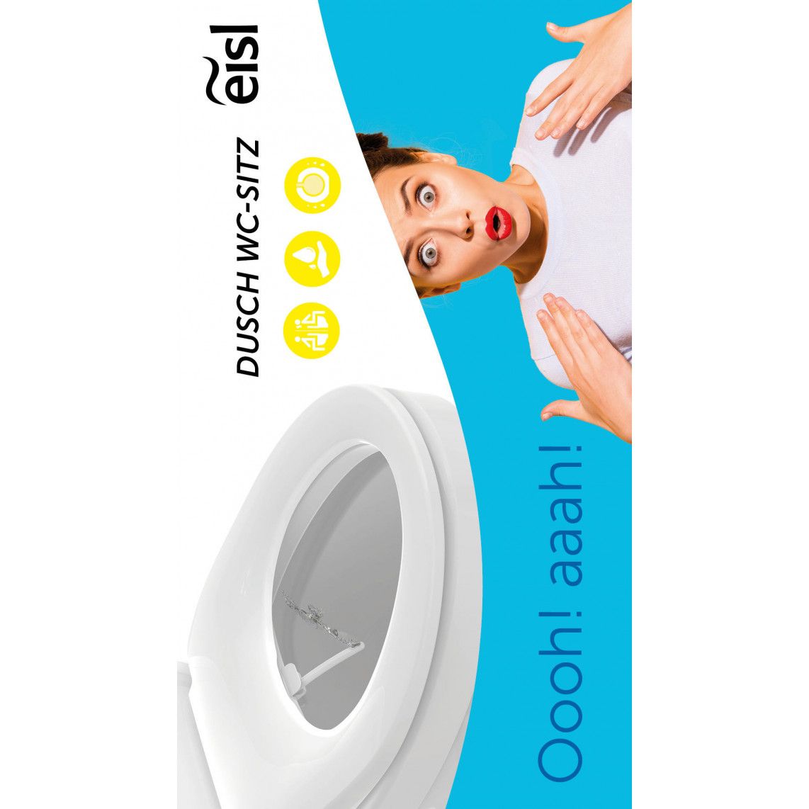 EDDW01 Shower toilet attachment, with soft close and quick release vue 11