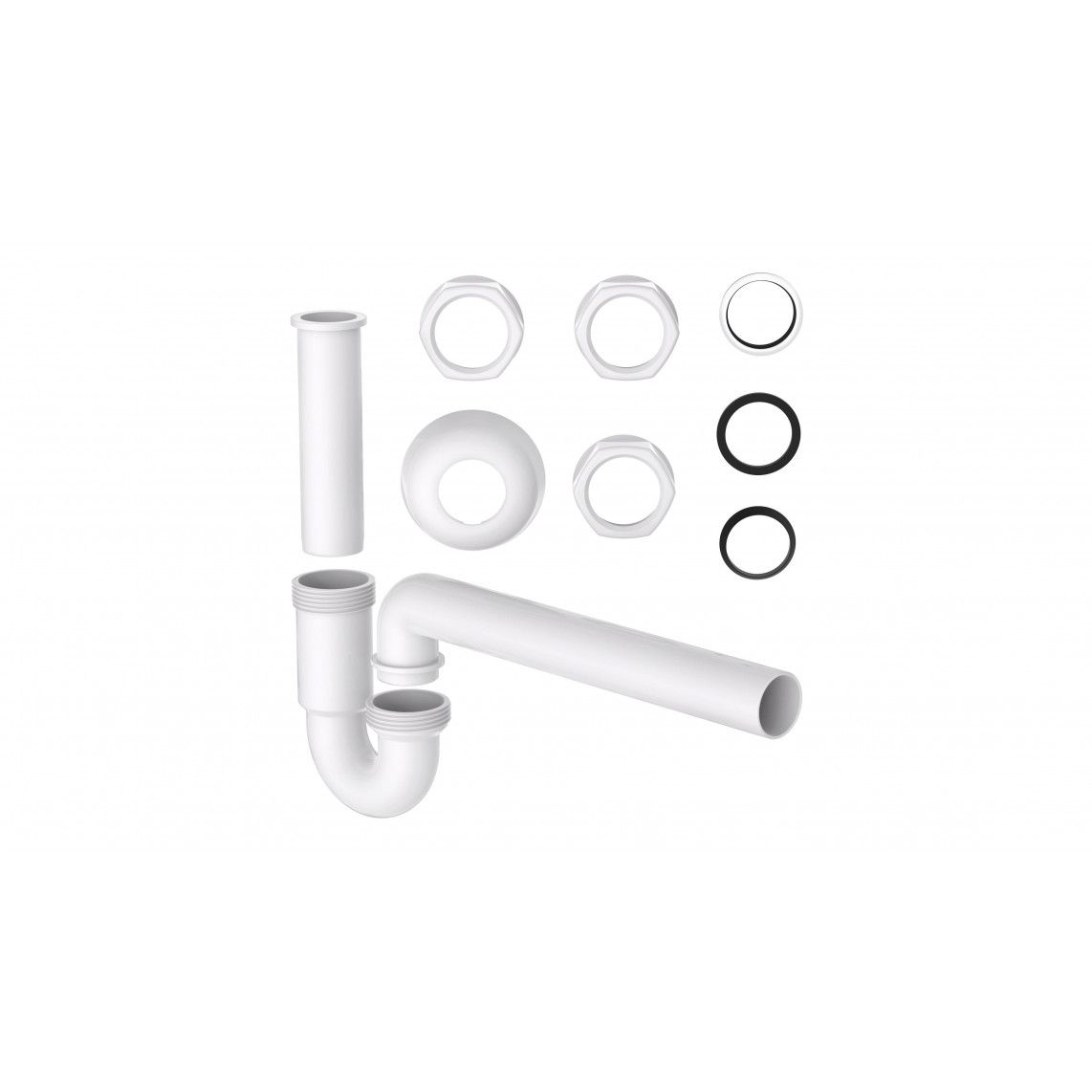 98801048 KS siphon tubulaire, blanc, 1 1/4" x 32 mm vue 4