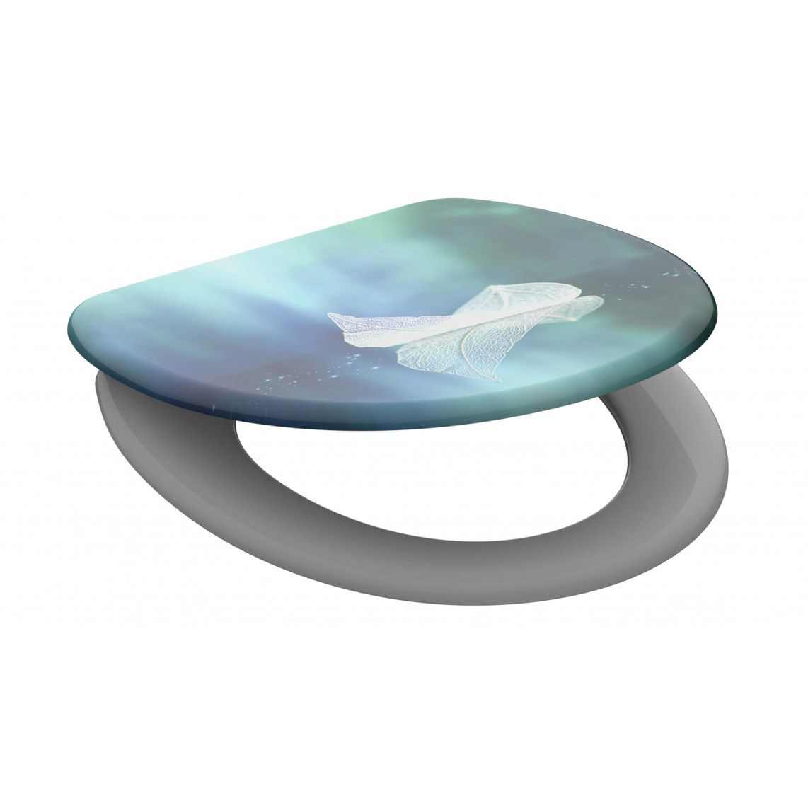 82153 Duroplast WC-zitting FALLEN LEAF, met valrem vue 3