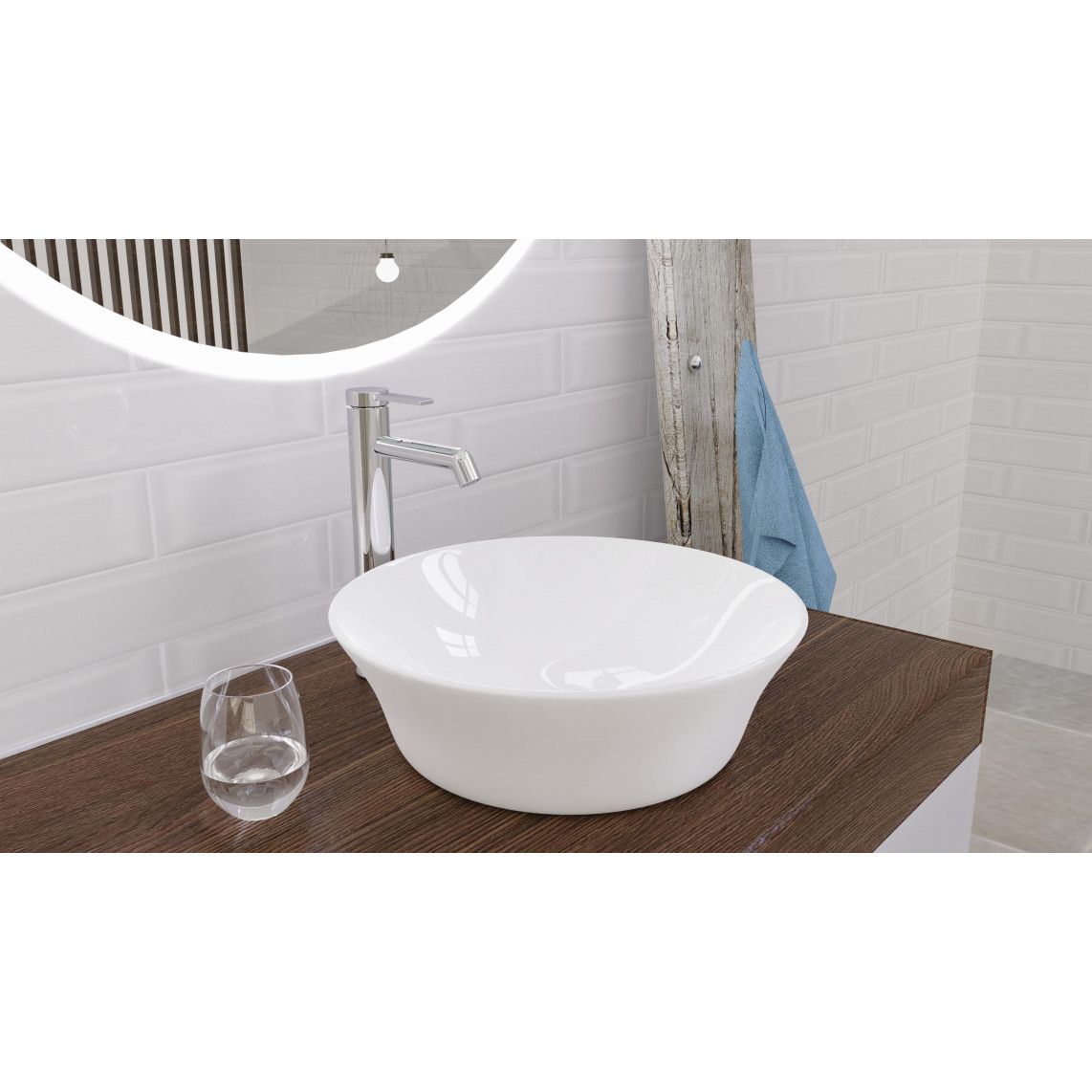 33110 LOS ANGELES Wash basin mixer, chrome, with high body vue 11