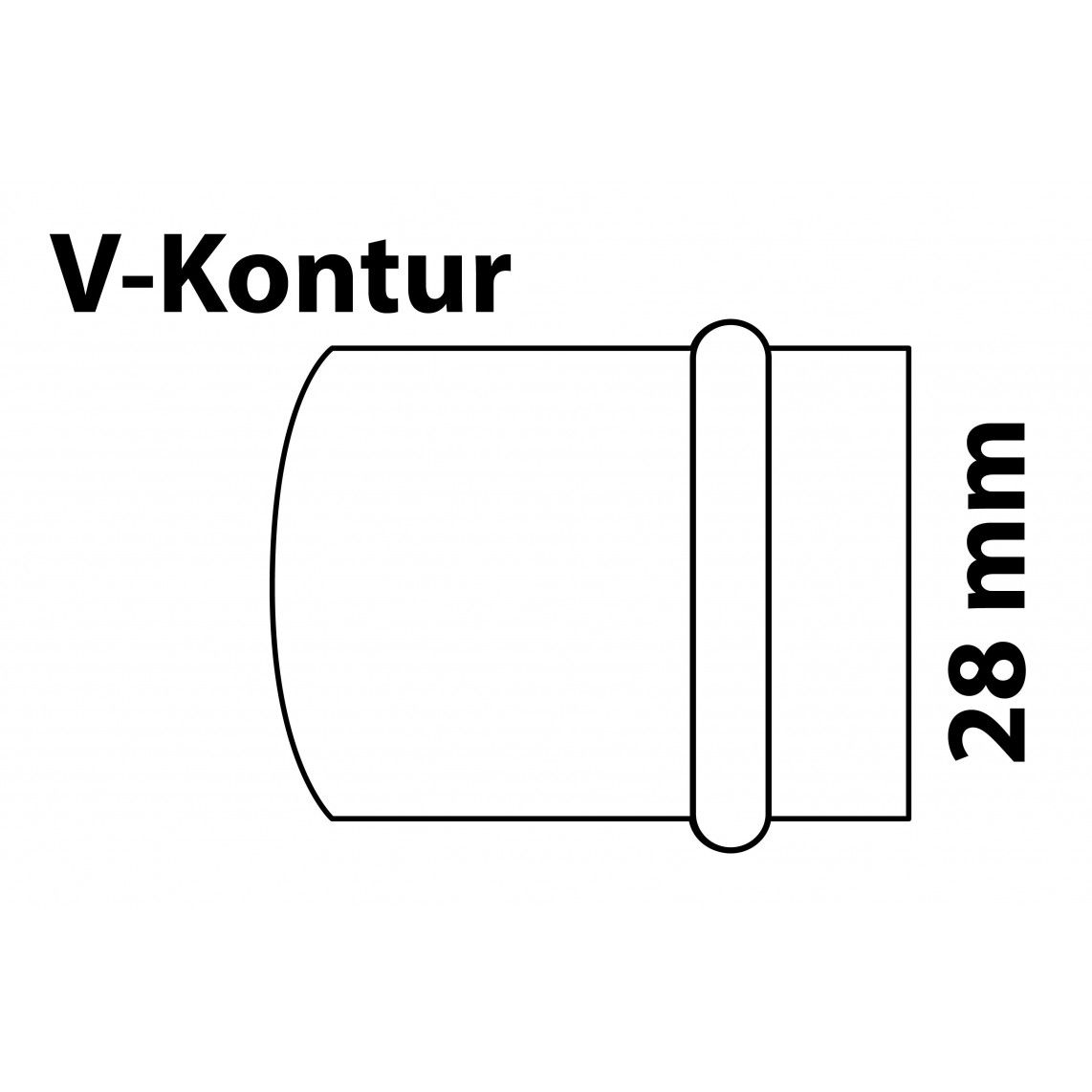 988620454 CU bouchon, vierge, 28 mm, 1 manchon, (P5301), vue 2