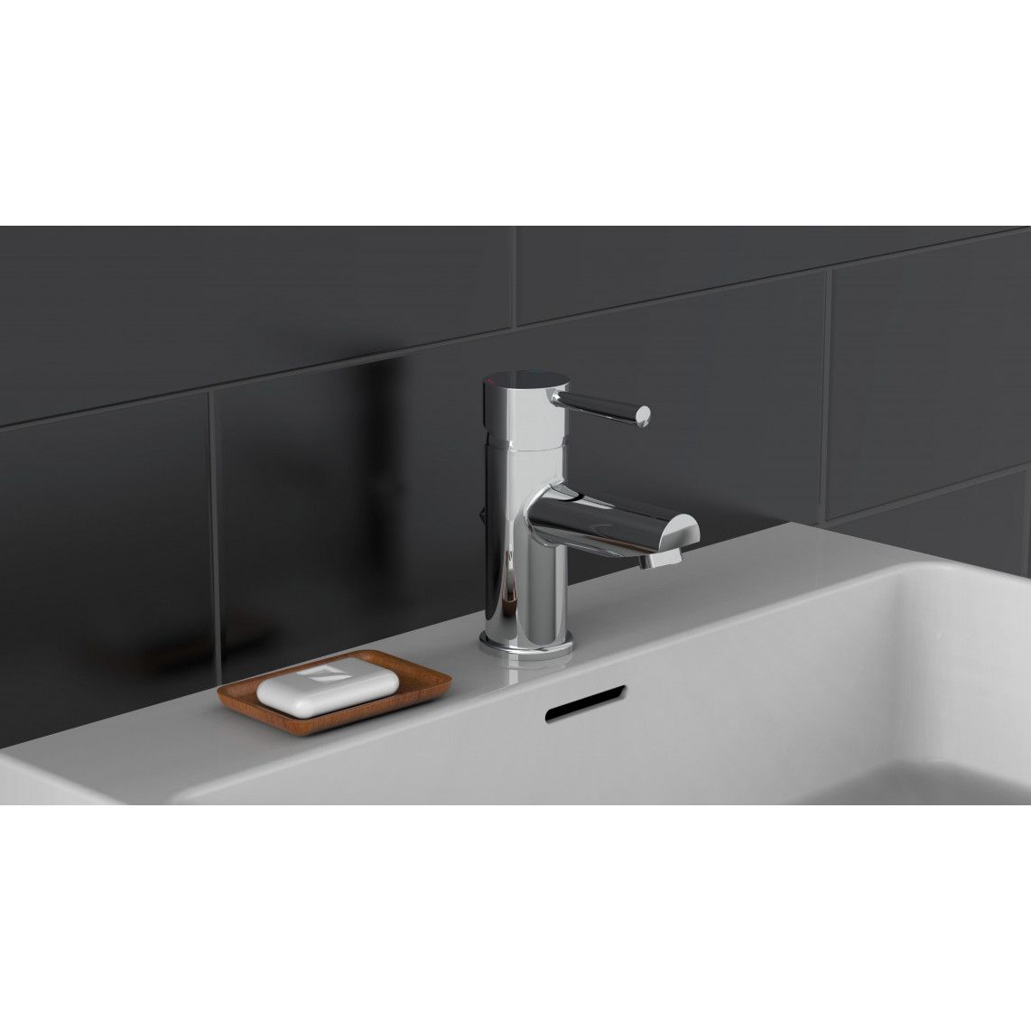 33710 UNICORN Wastafelkraan, chroom vue 3