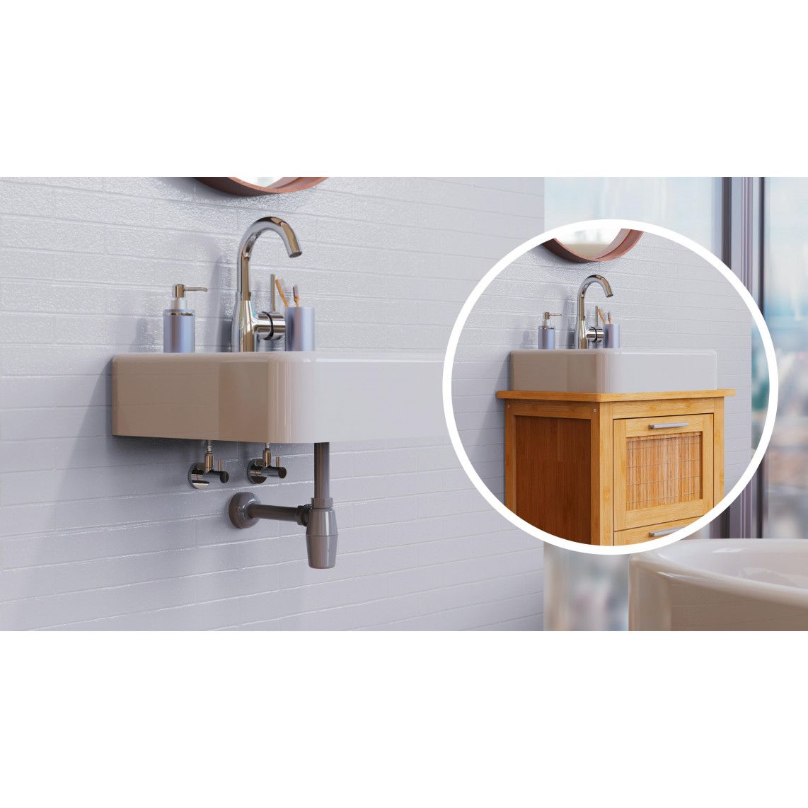 98803049 ECO-SAVE KS siphon à bouteille, Gris, 1 1/4"x32 mm vue 5