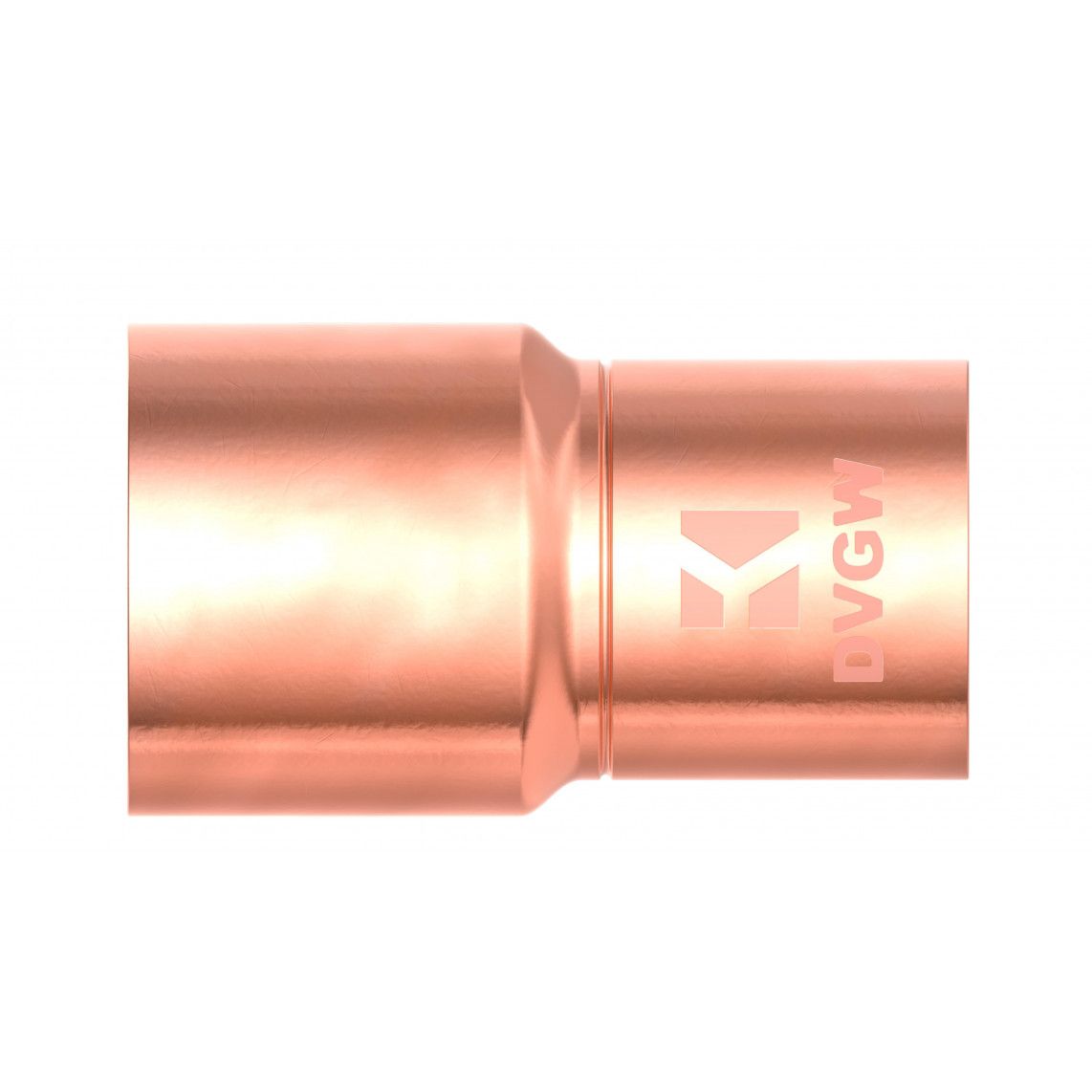 989072017 Reducing nipple, copper solder fitting, 15 mmA x 12 mm, 1 socket vue 2