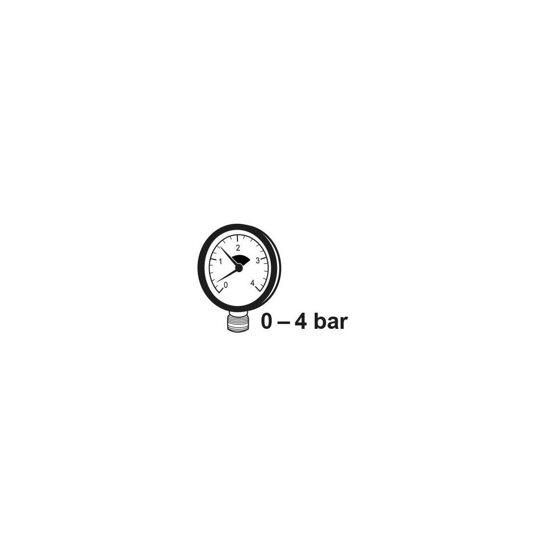 984544055 manometer radiale aansluiting 0-4 bar 63 mm, 1/4"BU vue 2