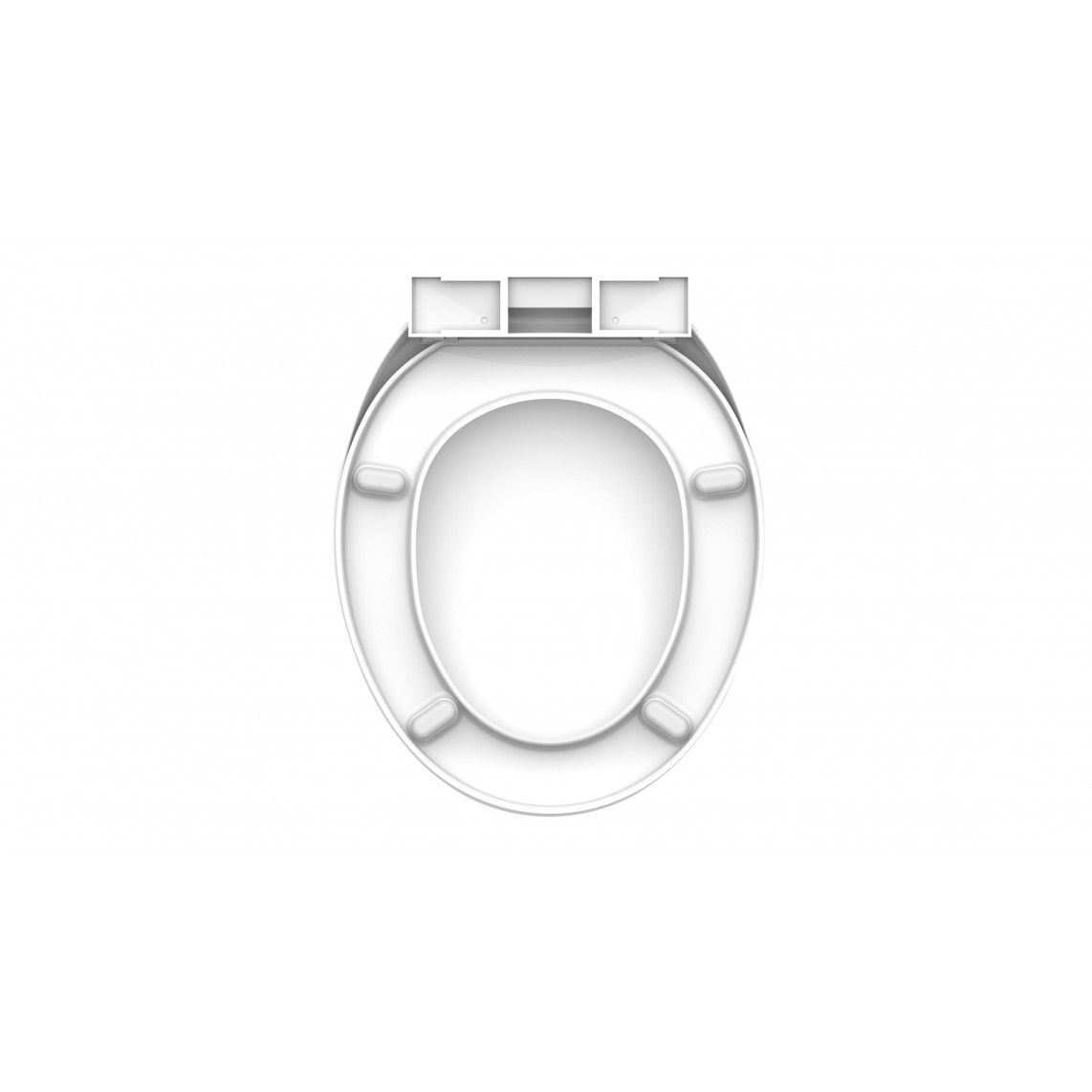 10220 abattant WC en Duroplast, blanc, avec frein de chute vue 6