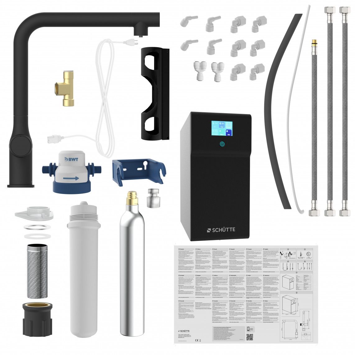 99960 AQUASTAR PREMIUM spoelwater mengkraan plus koel- en filtersysteem, mat zwart vue 11