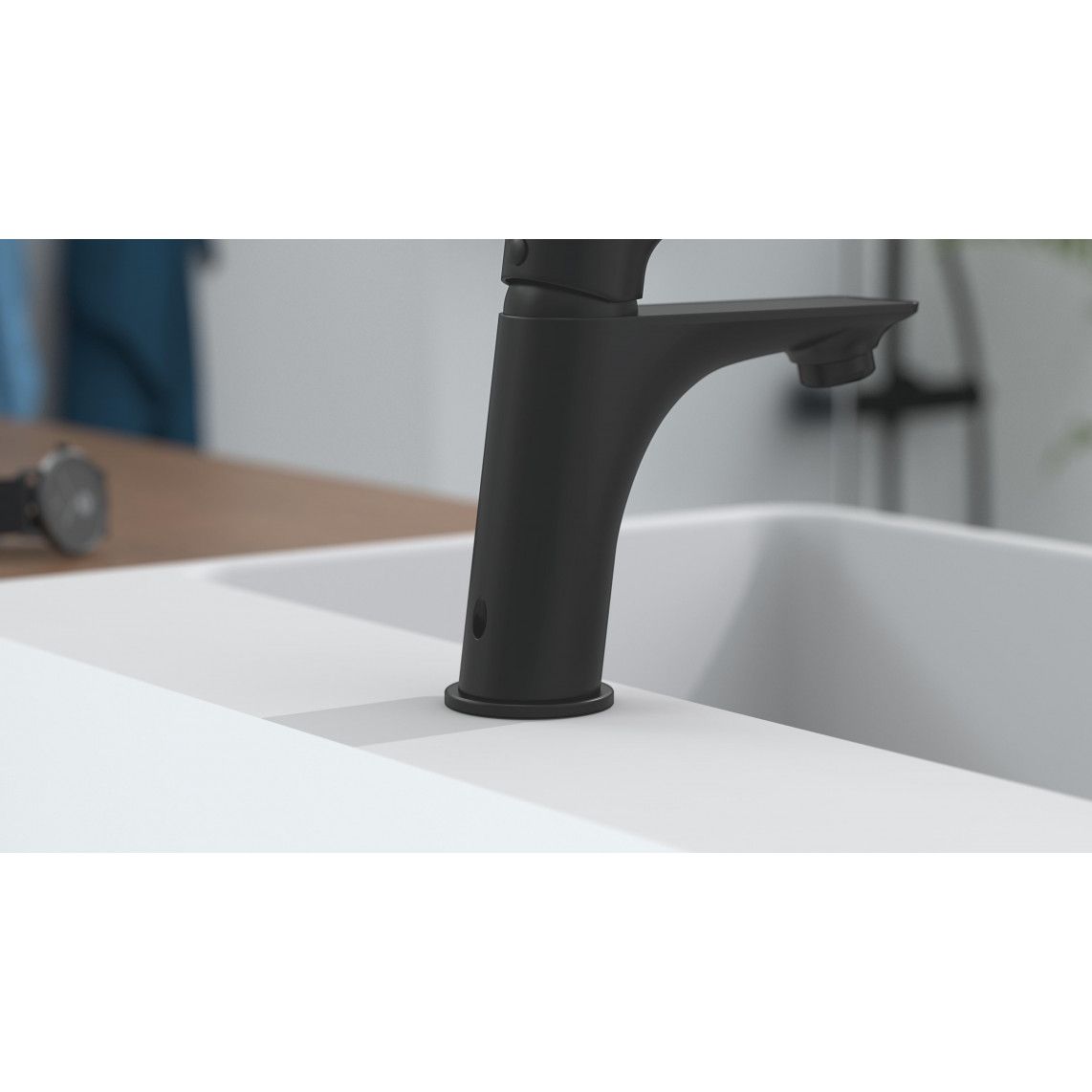 33216 BOSTON Mitigeur lavabo, noir mat vue 8