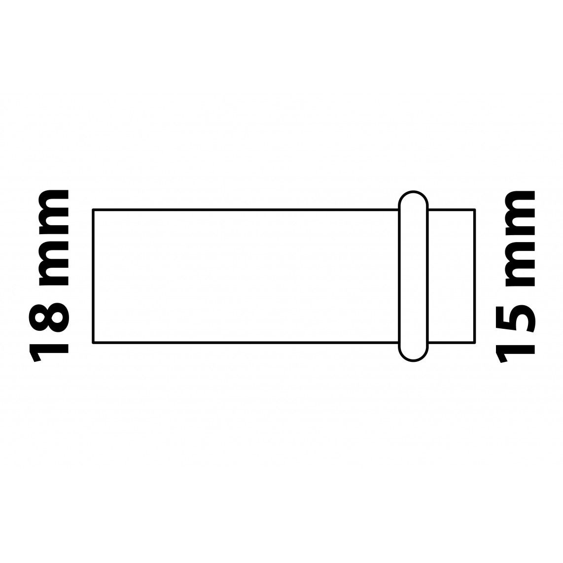988615354 CU verloopnippel, blanco, 18 mmA x 15 mm, 1 mof, (P5243) vue 2