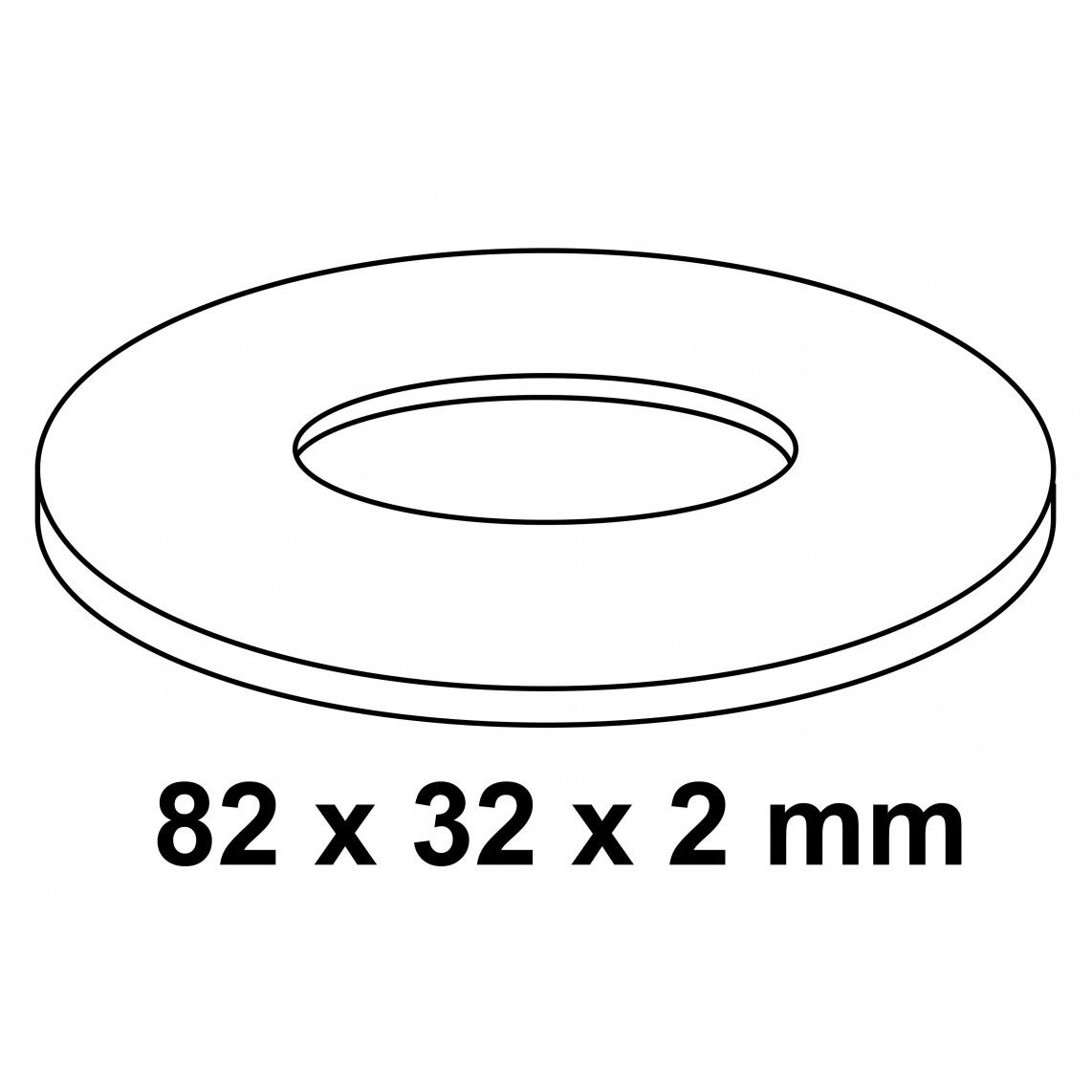 98028005 Joint de réservoir de chasse, 82 x 32 x 2 mm, pour Grohe vue 2