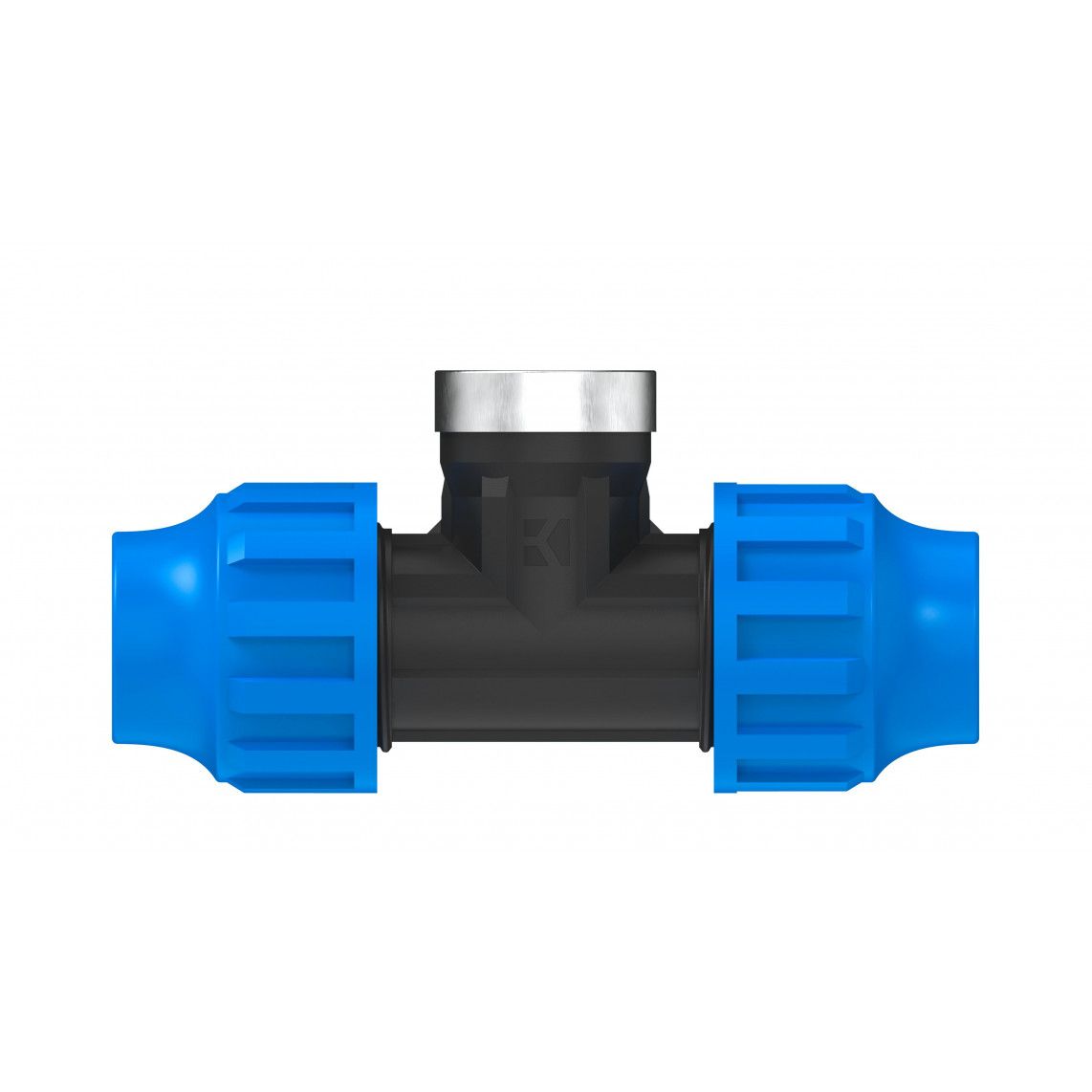 984844417 PP T-stuk, 20 mm x 1/2"BI x 20 mm, knelfitting voor tyleen/socarex vue 2