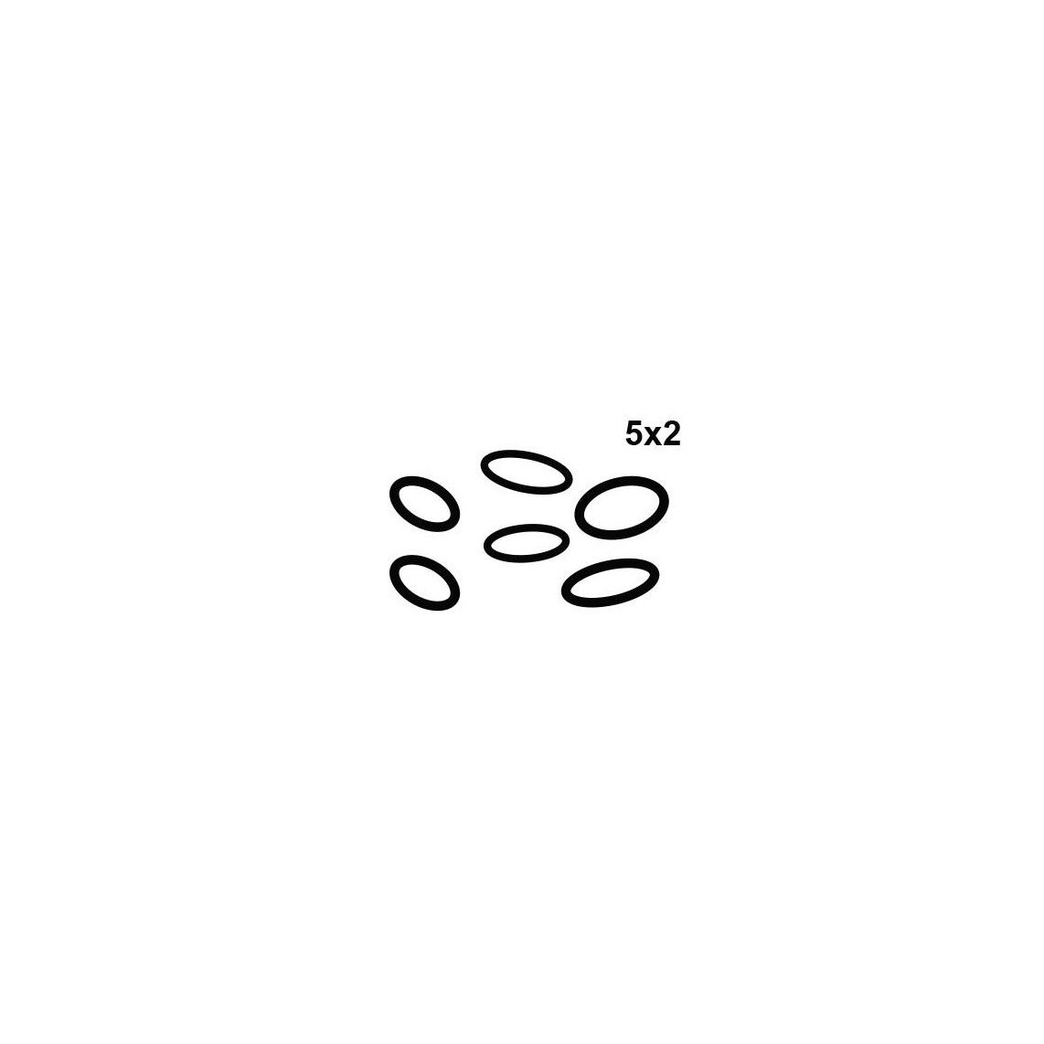 98696390 assortiment o-ringen, Rubber, diverse maten (5x2) vue 2