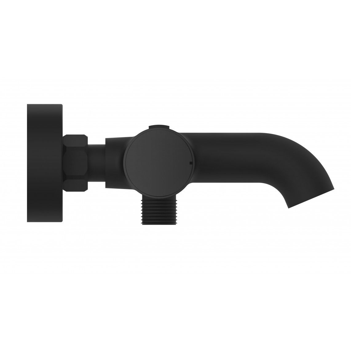 33196 LOS ANGELES Thermostatische badkraan, mat zwart vue 3