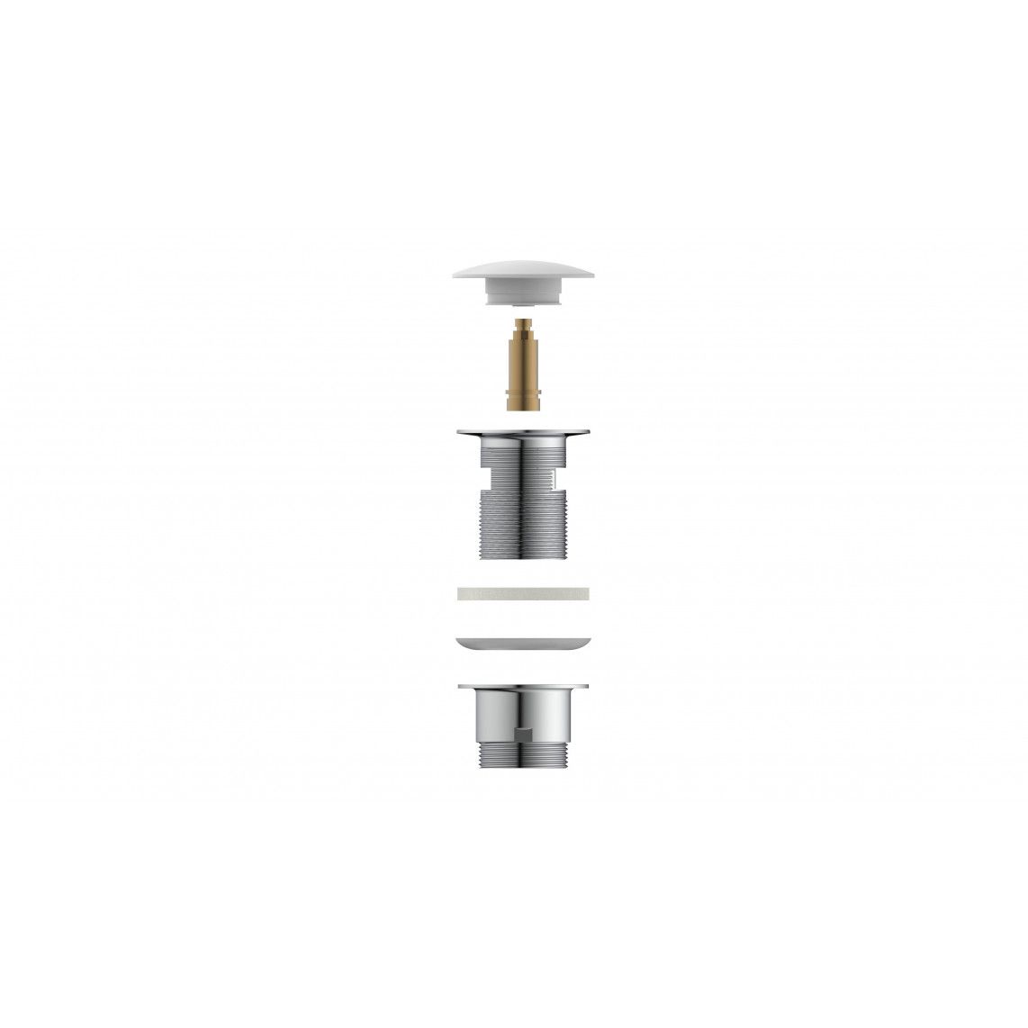 98807410 Design-afvoerwaste, dop wit, 1 1/4? x 65 mm vue 10