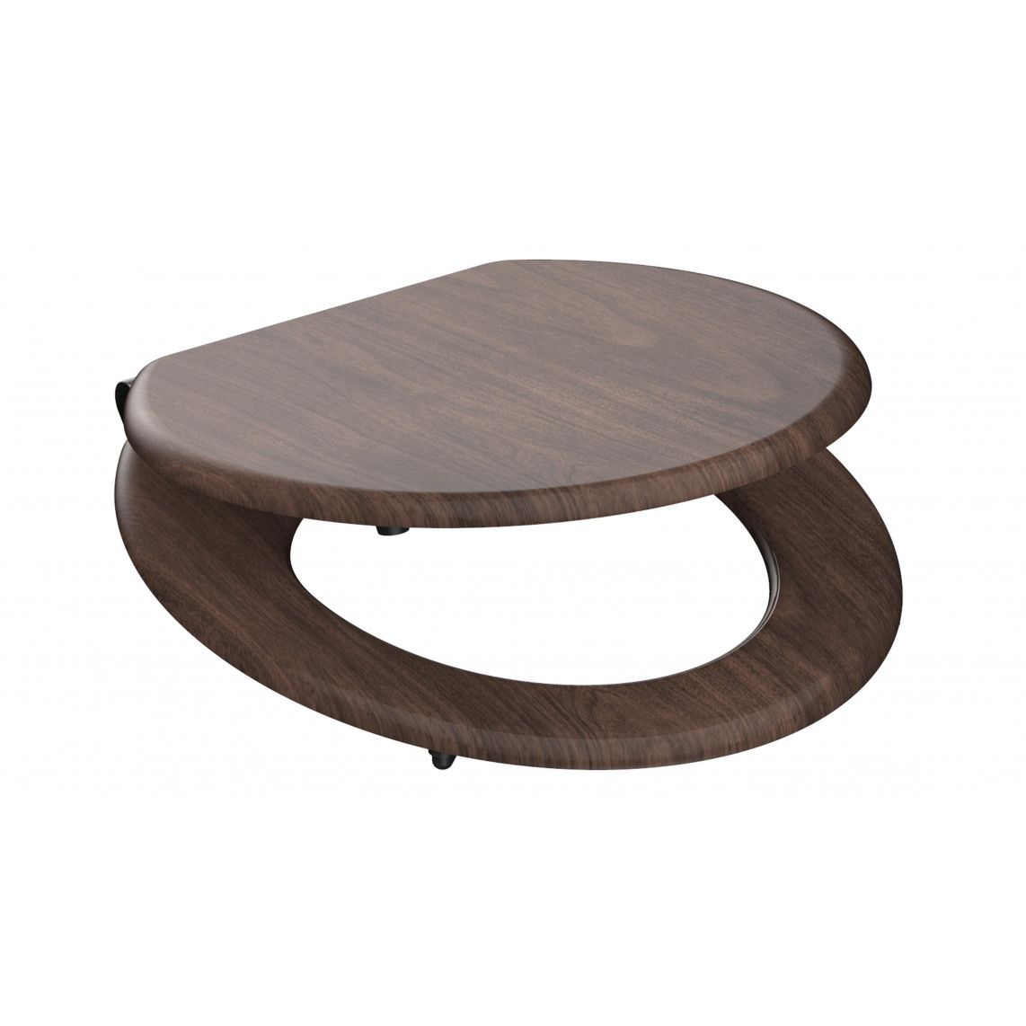 80193 MDF WC-zitting DARK WOOD, met valrem vue 3