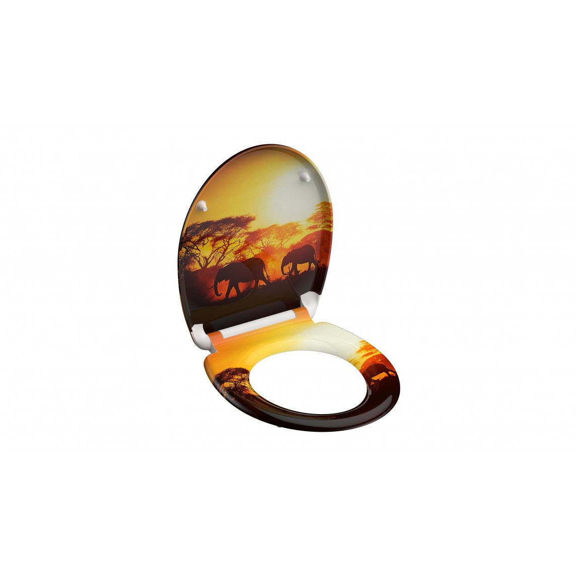 82360 Duroplast WC-zitting AFRICA, met valrem en afneembaar vue 3