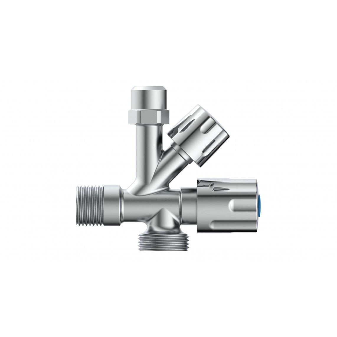 98480090 Vanne d'angle pour appareil, 1/2" M x 3/4" M x 3/8" M x 10 mmQ vue 2