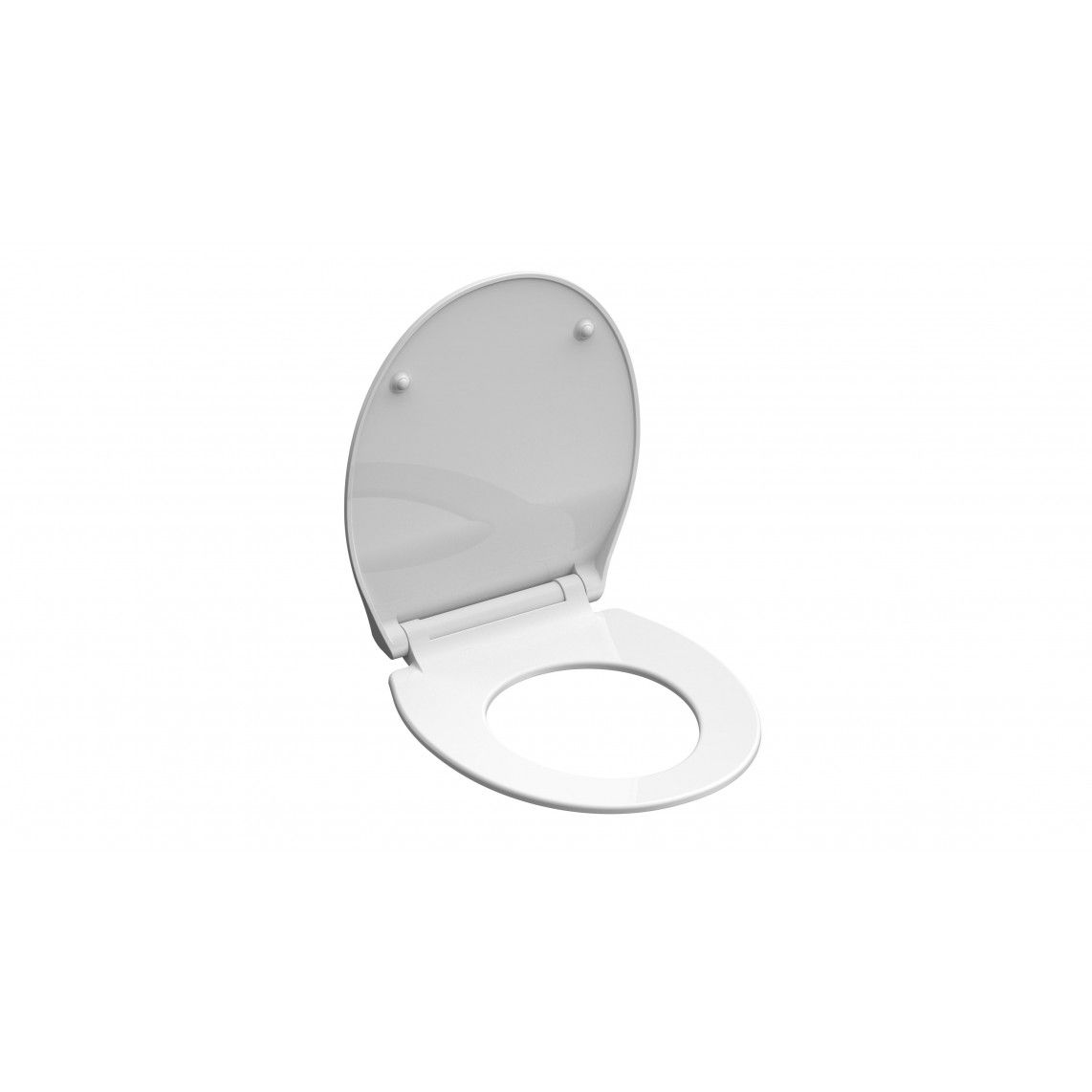 82700 Duroplast WC-zitting SLIM WHITE, met valrem en afneembaar vue 3