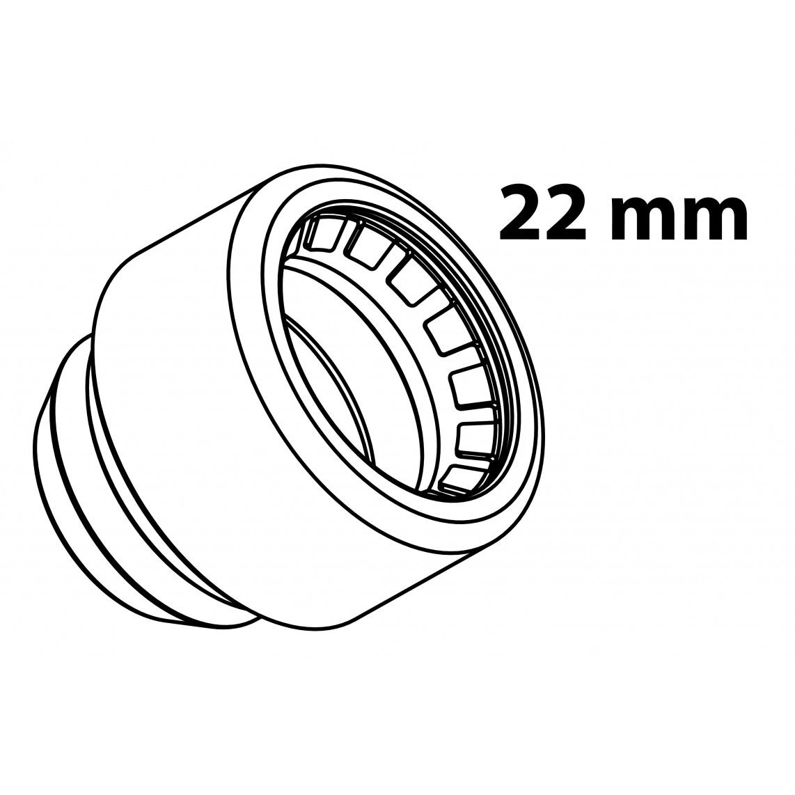 989474317 MS bouchon, vierge, 22 mm, 1 manchon, (S301) vue 2