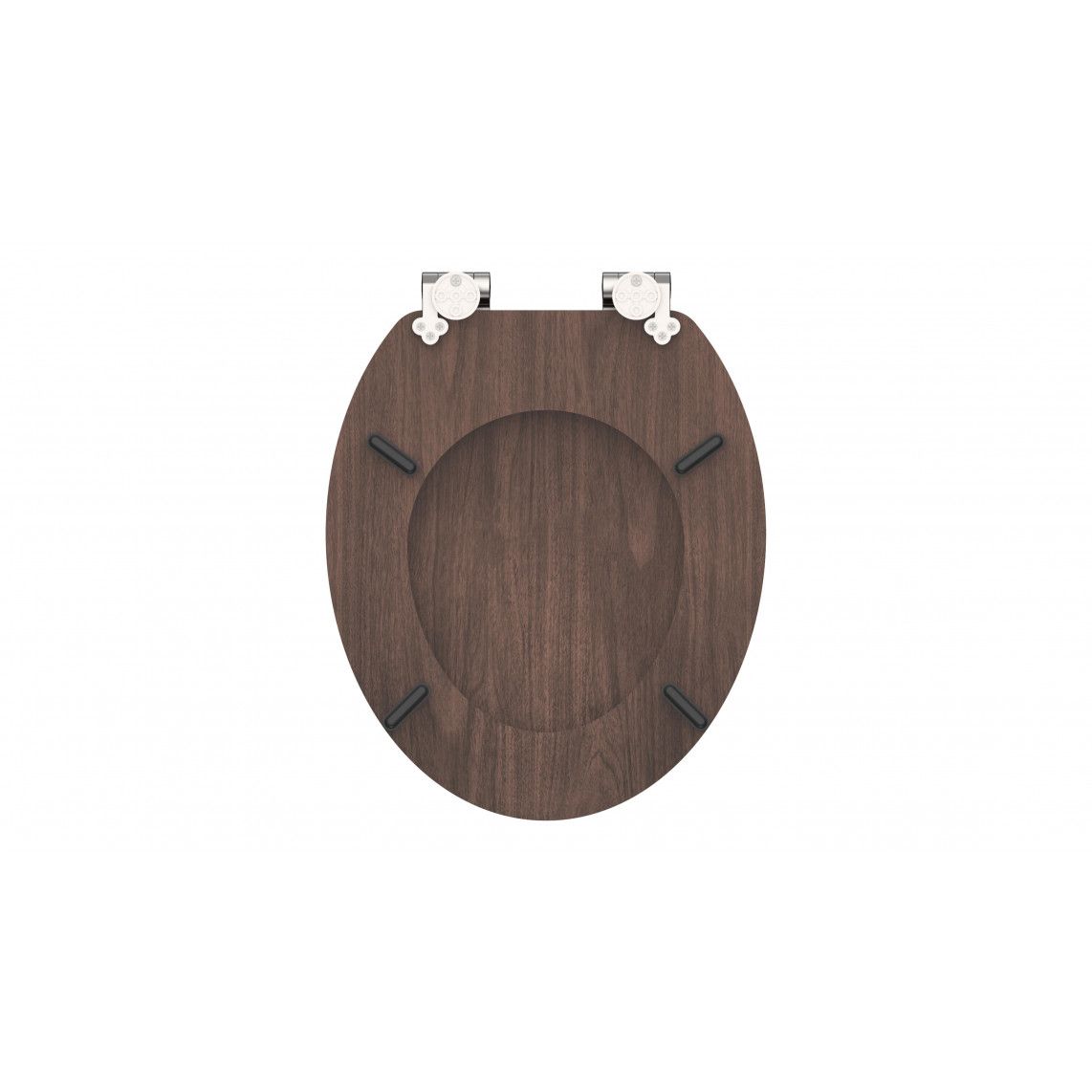 80193 MDF WC-zitting DARK WOOD, met valrem vue 6