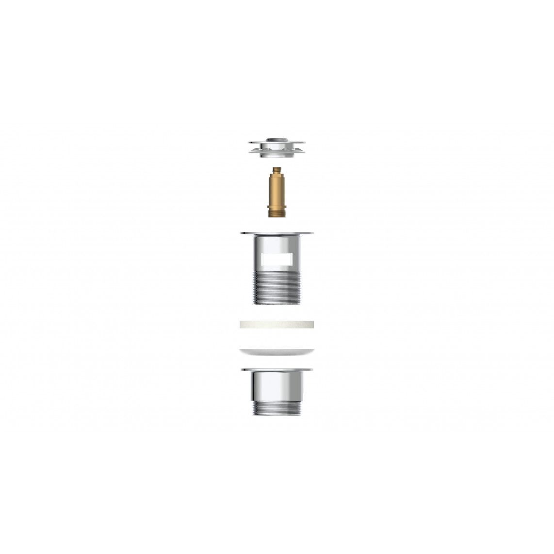 98807320 DAV-2WK afvoerwaste, chroom, 1 1/4" x 65 mm vue 10