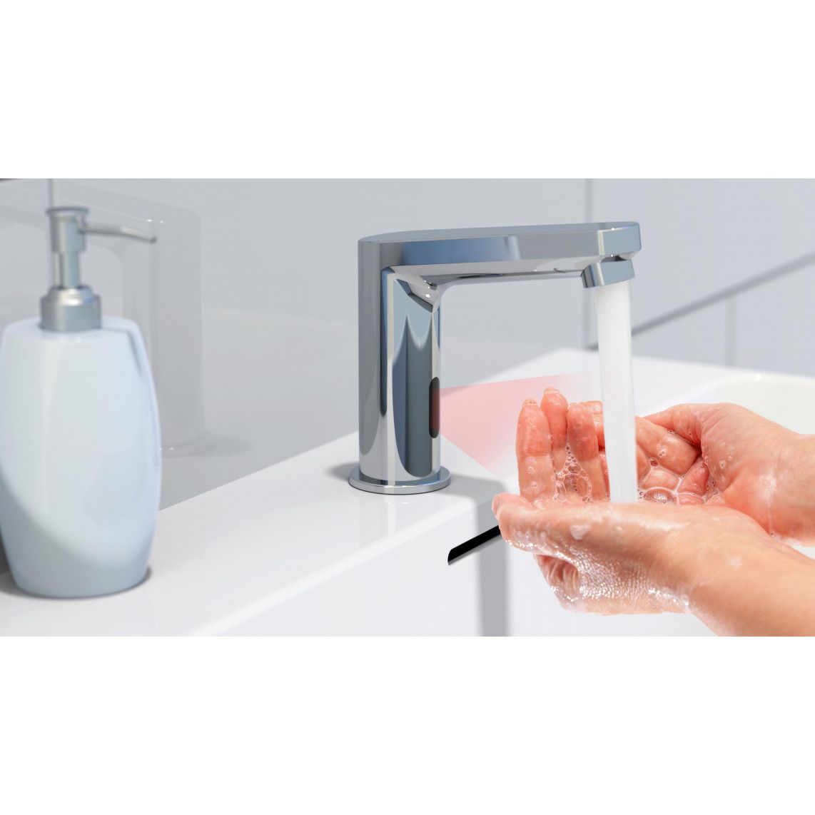 99100 VITAL Sensor wastafelkraan, chroom vue 5