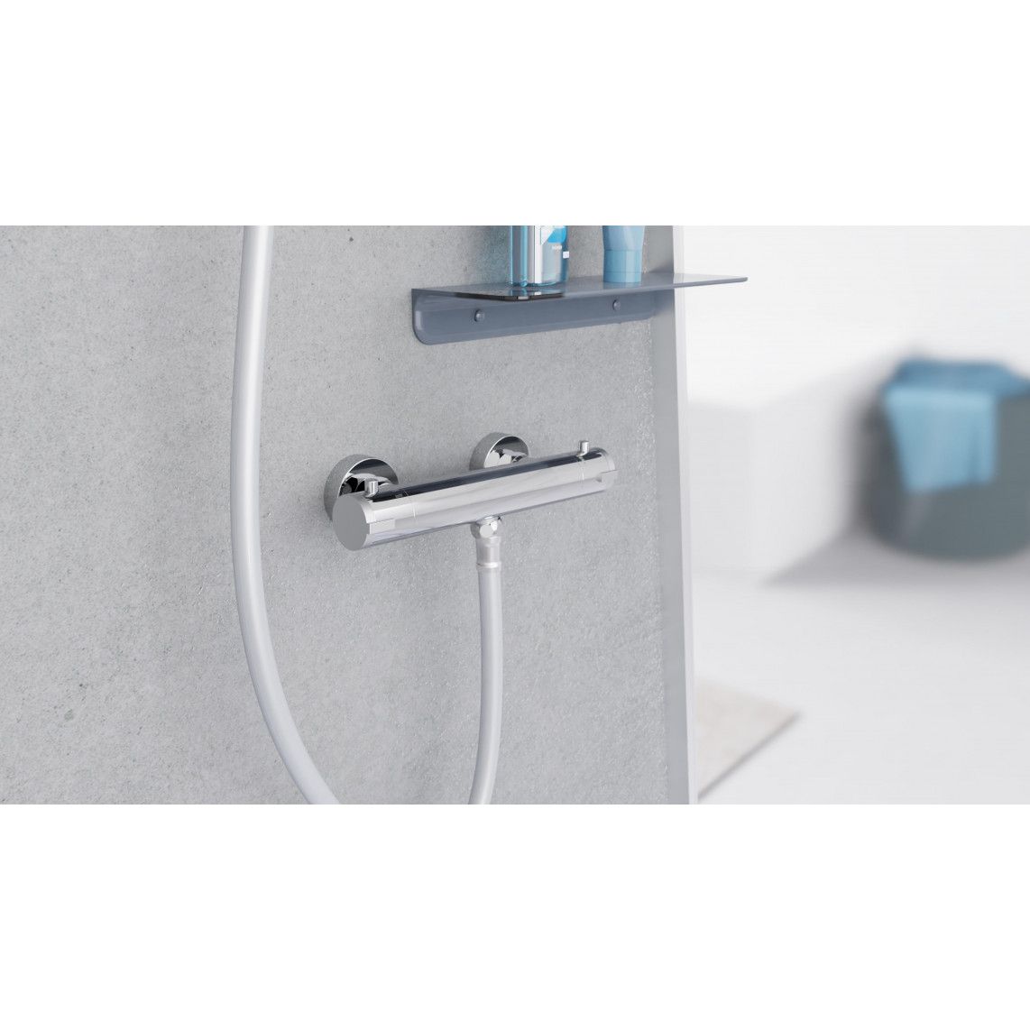 52465 LONDON Mitigeur thermostatique de douche, chromé vue 8