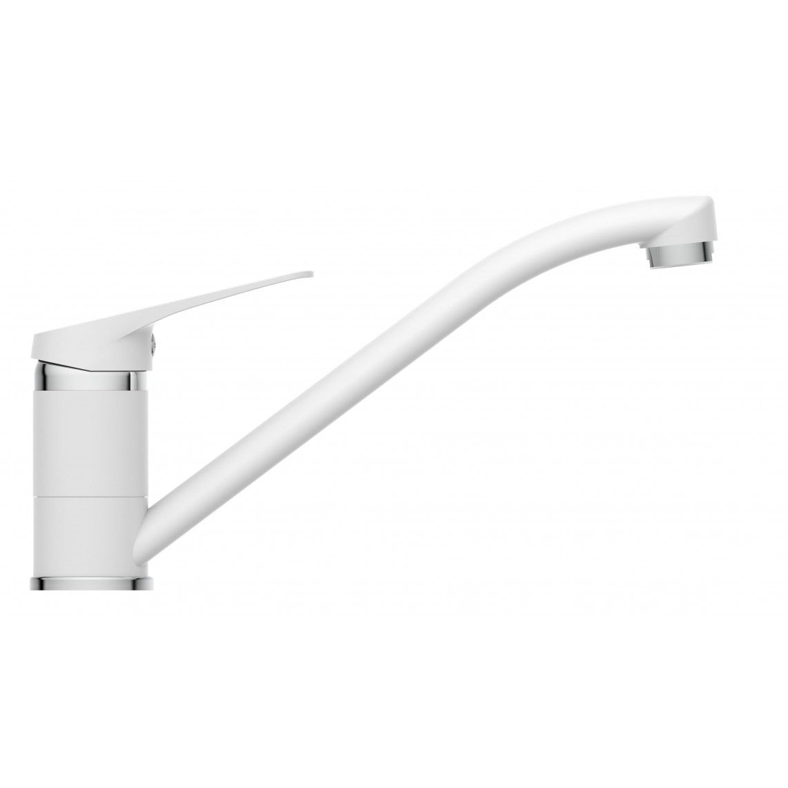 NI182SCR-W SPEED Keukenkraan, wit/chroom vue 4