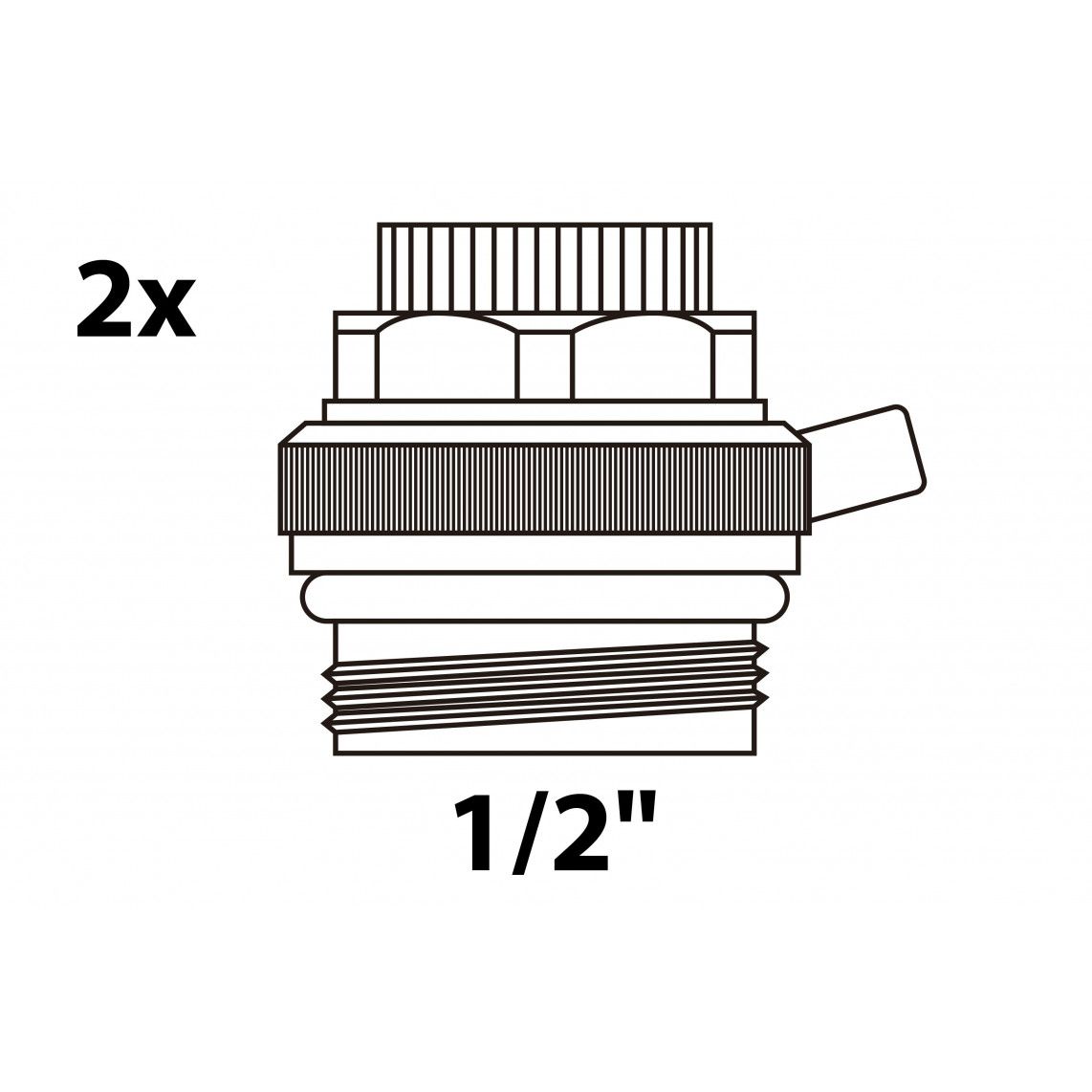 988558055 Purgeur automatique de radiateur, 1/2" M (2x) vue 2
