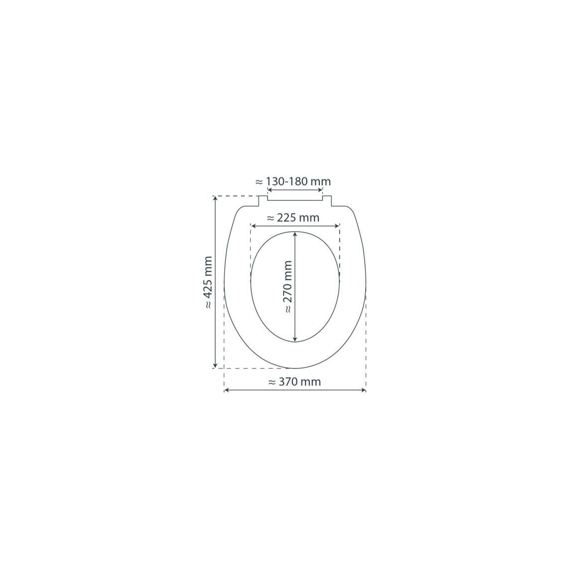 81001 abattant WC en bambou NATURAL BAMBOO vue 11