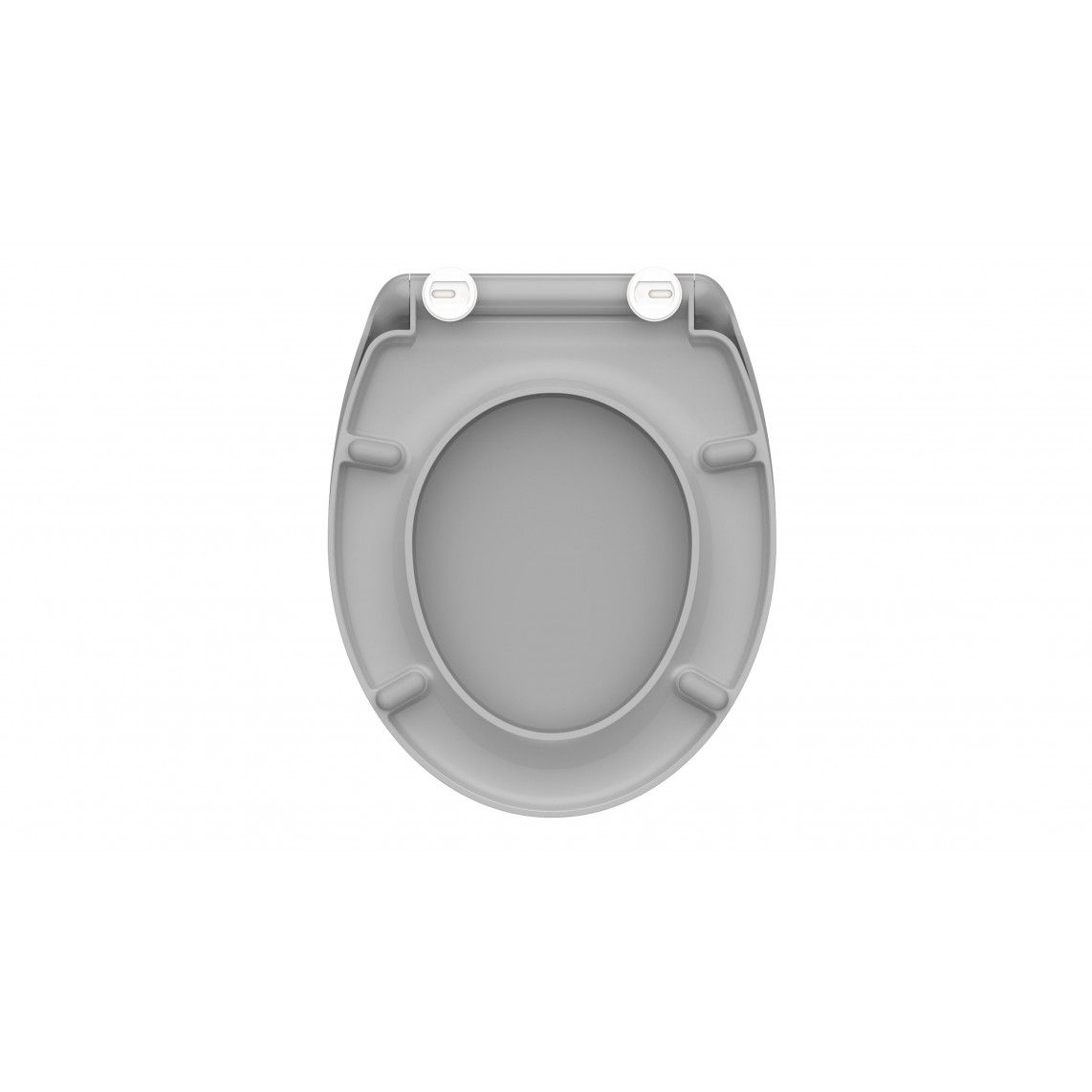 82302 Duroplast WC-zitting GREY, met valrem en afneembaar vue 5