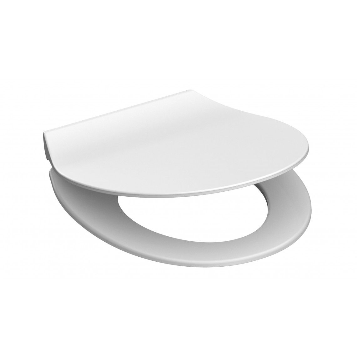 82700 Duroplast WC-zitting SLIM WHITE, met valrem en afneembaar vue 2