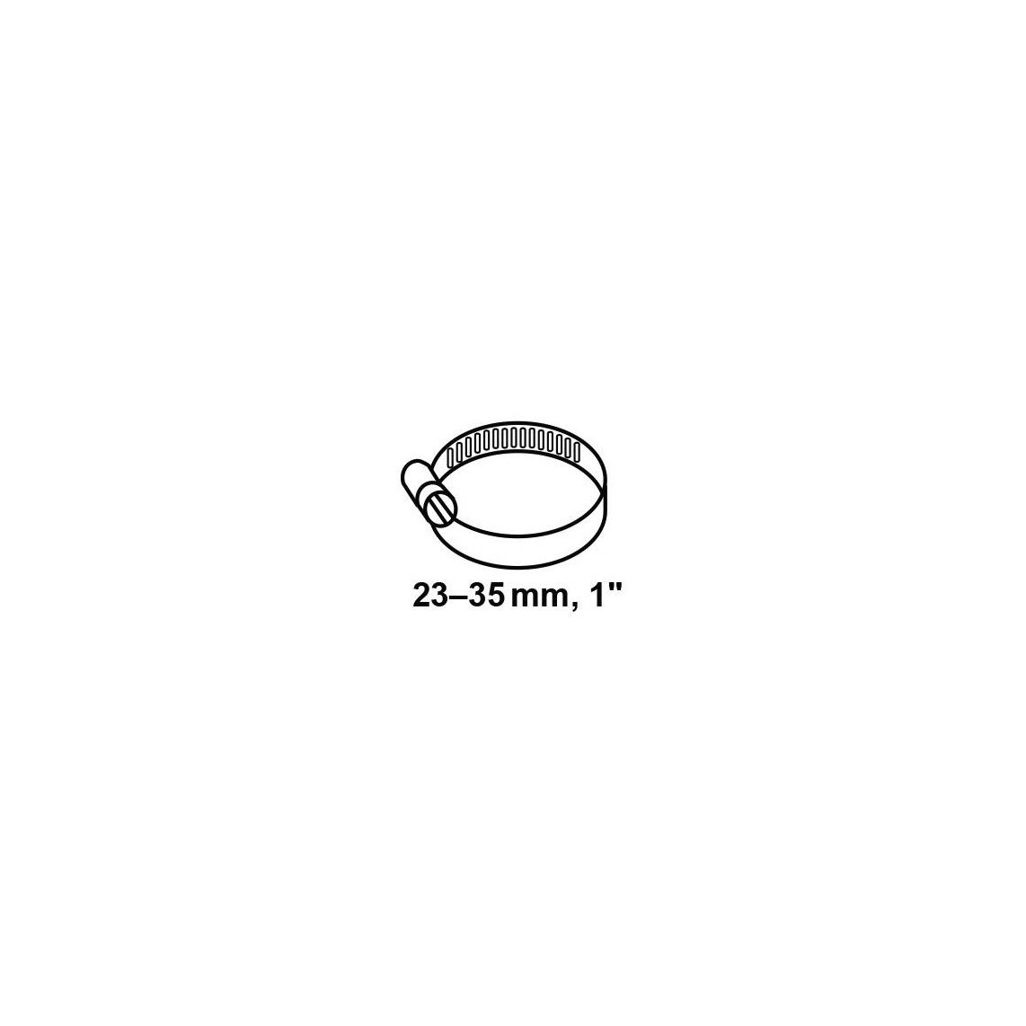 987393113 slangklem 9 mm Bandbreedte, gegalvaniseerd, 23 - 35 mm, voor 1" (2x) vue 2