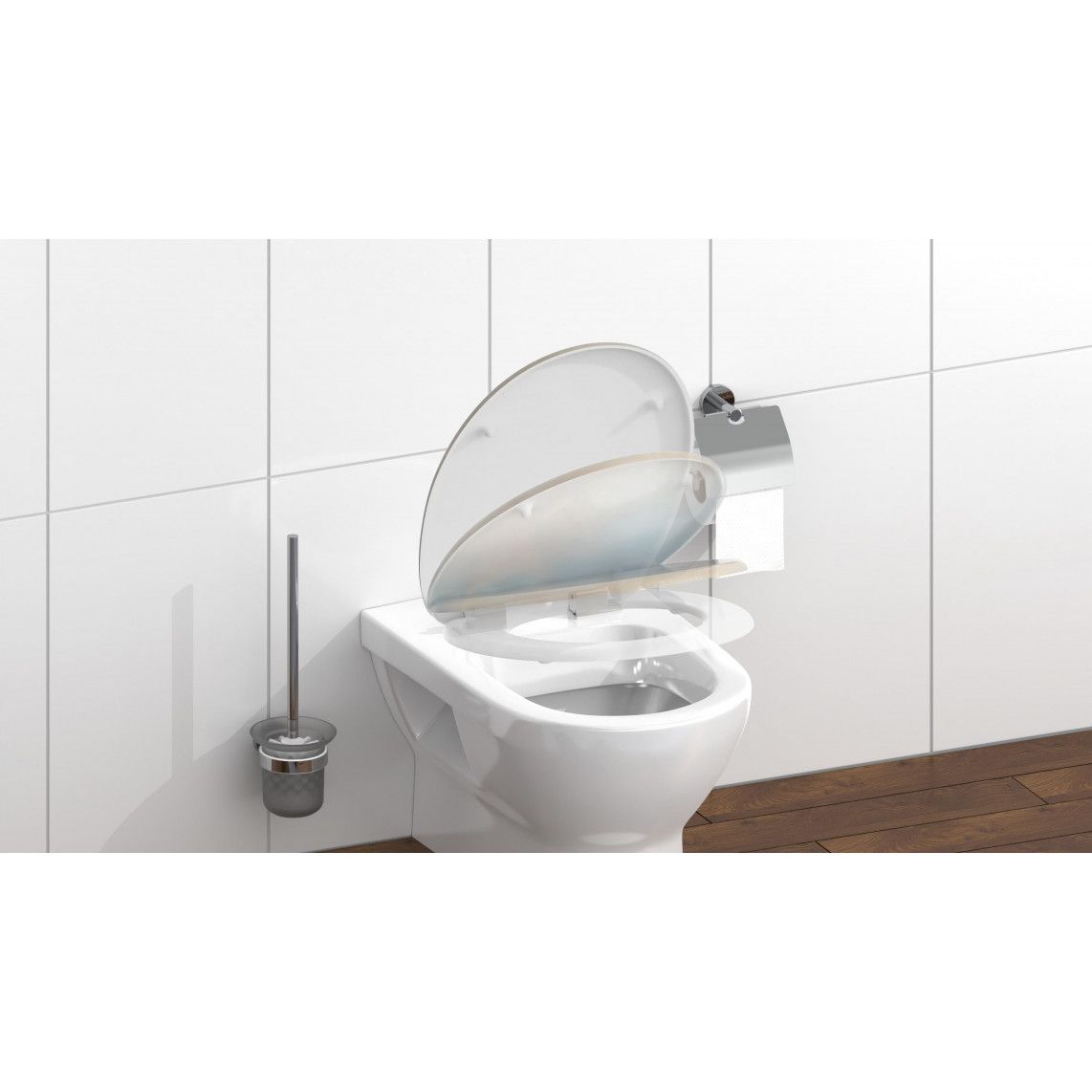82196 abattant WC en Duroplast BEACH, avec frein de chute vue 4