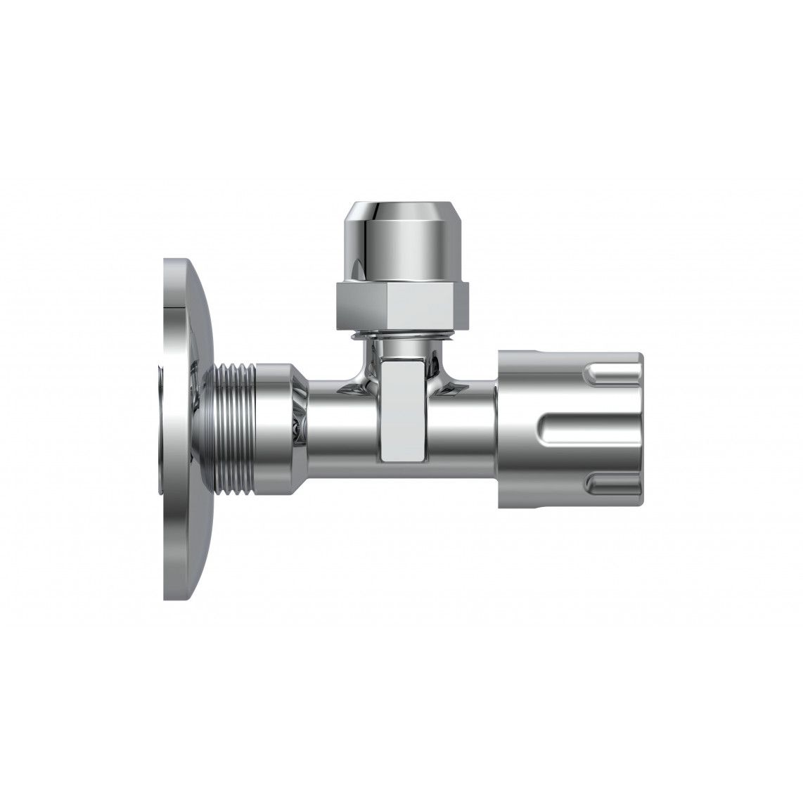 98480400 hoekstopkraan, 1/2"BU x 3/8"BU x 10 mmQ, met Duwrozet, zelfdichtend vue 2