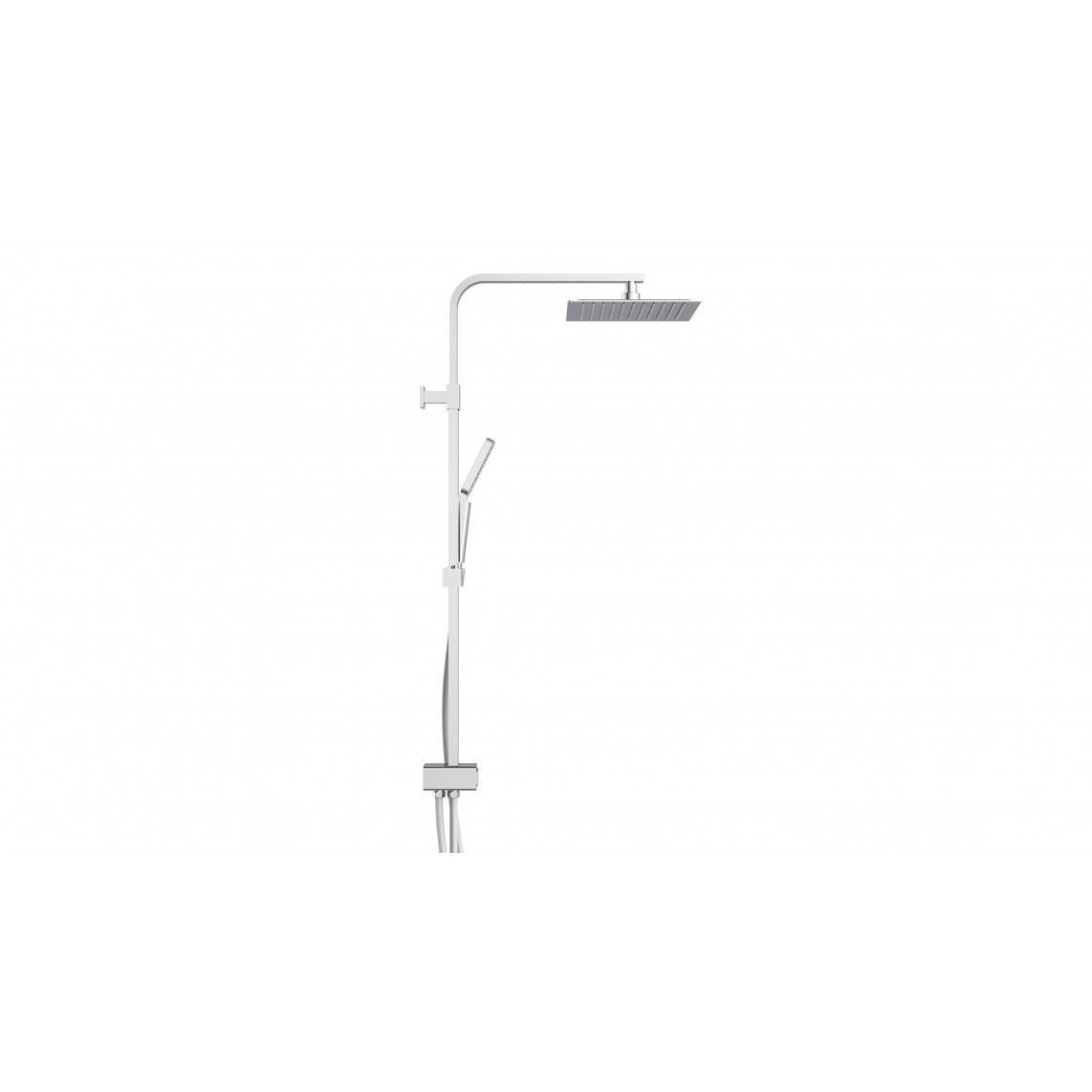 60615 SILVER RAIN Regendouche set, chroom vue 2