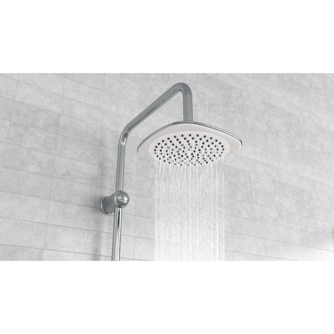 DXLD60087CS DUSCHTRAUM Regendouche set, chroom/wit vue 7