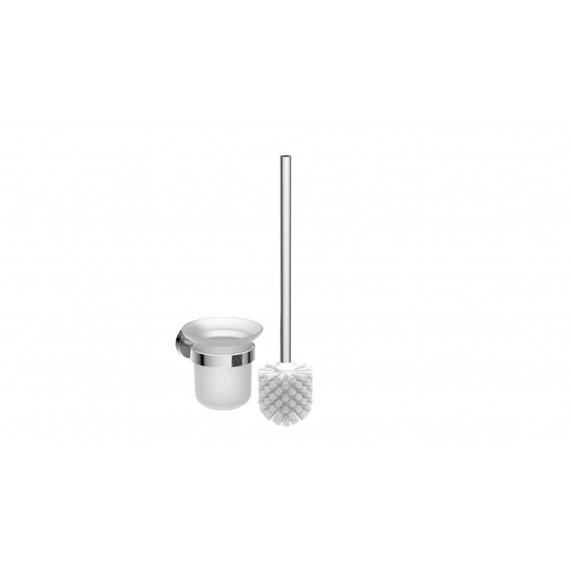 10115 LONDON Toilet brush holder, chrome, wall fixing vue 4