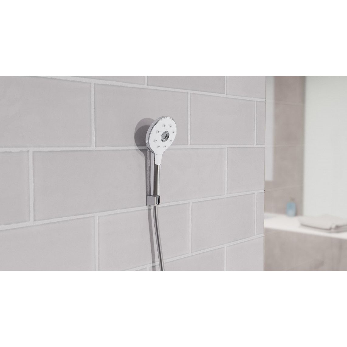 60840 PERUZZI Handdouche, chroom/wit vue 7