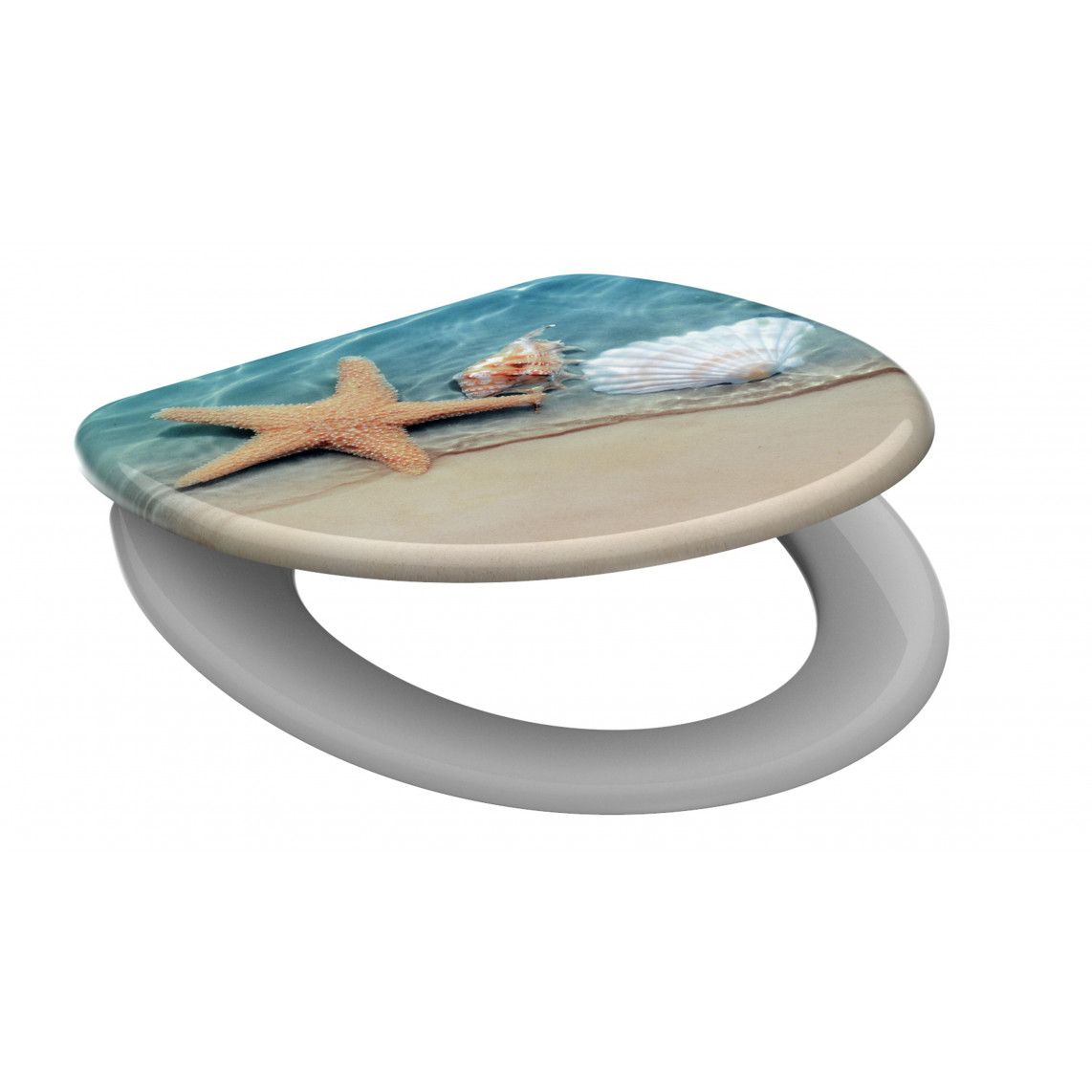 82196 abattant WC en Duroplast BEACH, avec frein de chute vue 2