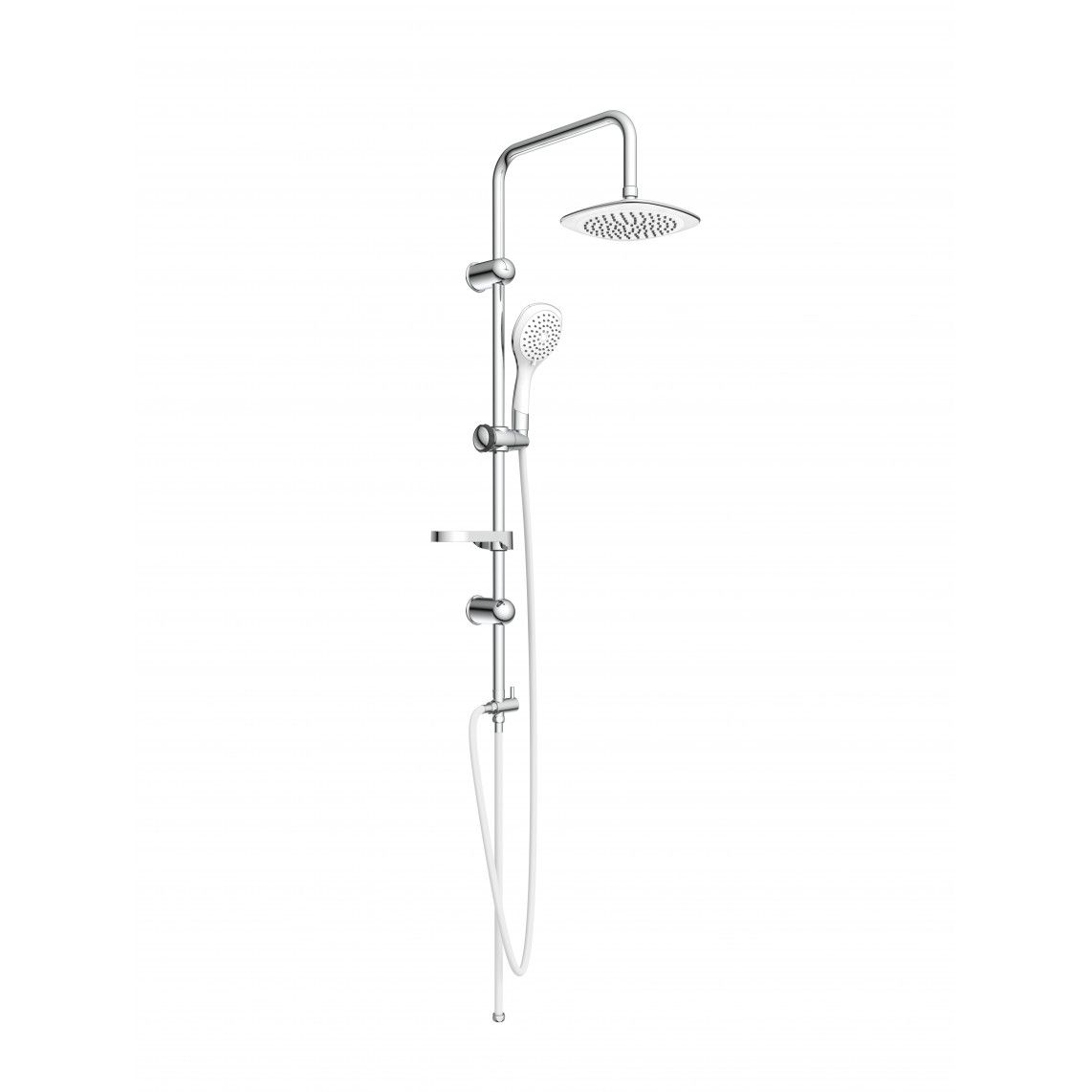 DXLD60087CS DUSCHTRAUM Regendouche set, chroom/wit vue 2