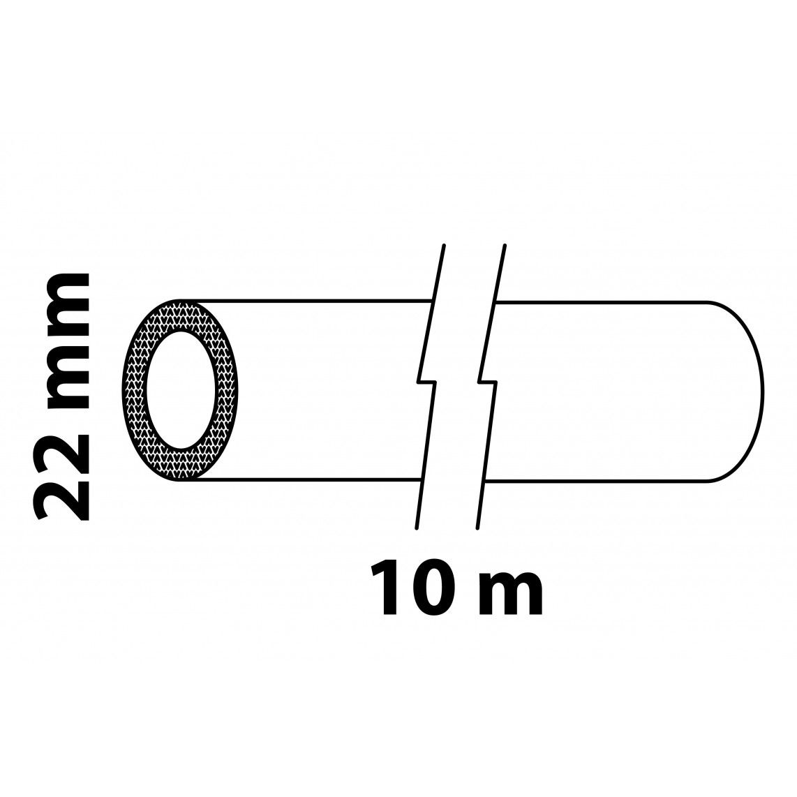 98930620 Insulating hose, roll 10 m, for pipe diameter 22 mm vue 2