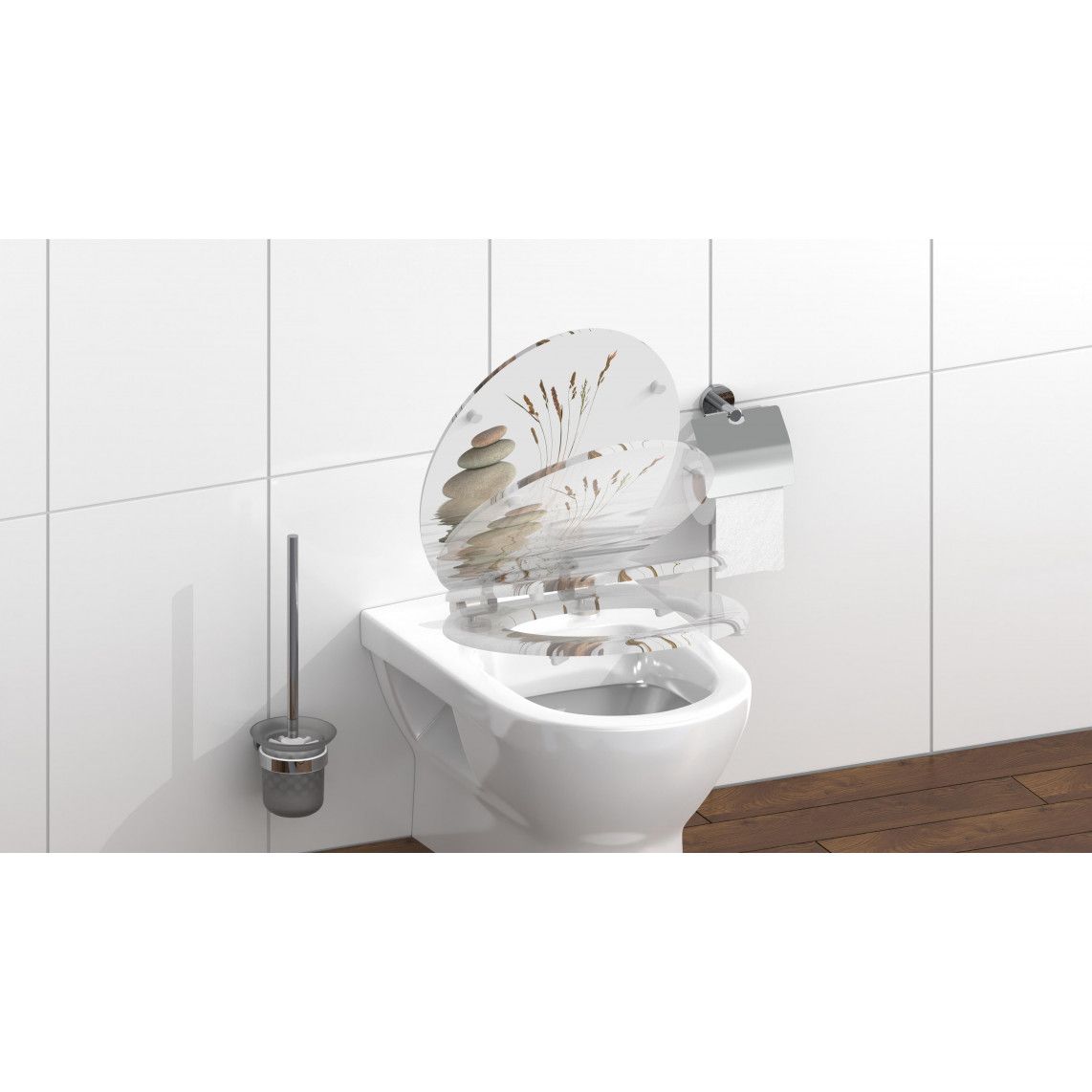 80122 abattant WC en MDF BALANCE, avec frein de chute vue 9