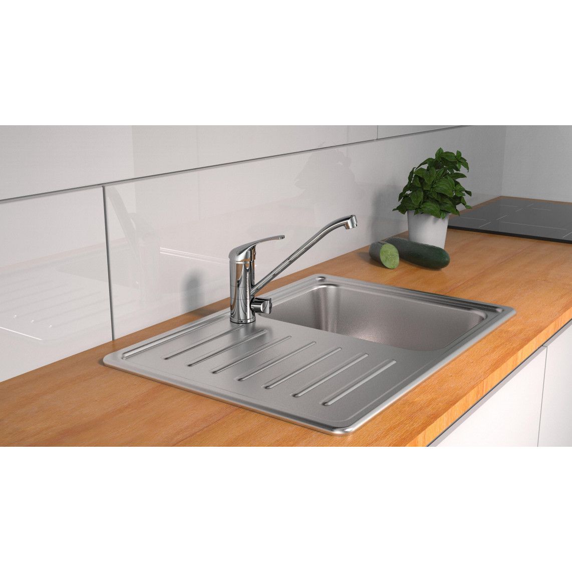 94800 ULTRA Sink mixer, chrome, with device connection vue 4