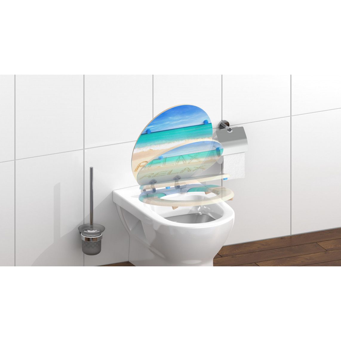80131 abattant WC en MDF RELAX, avec frein de chute vue 9