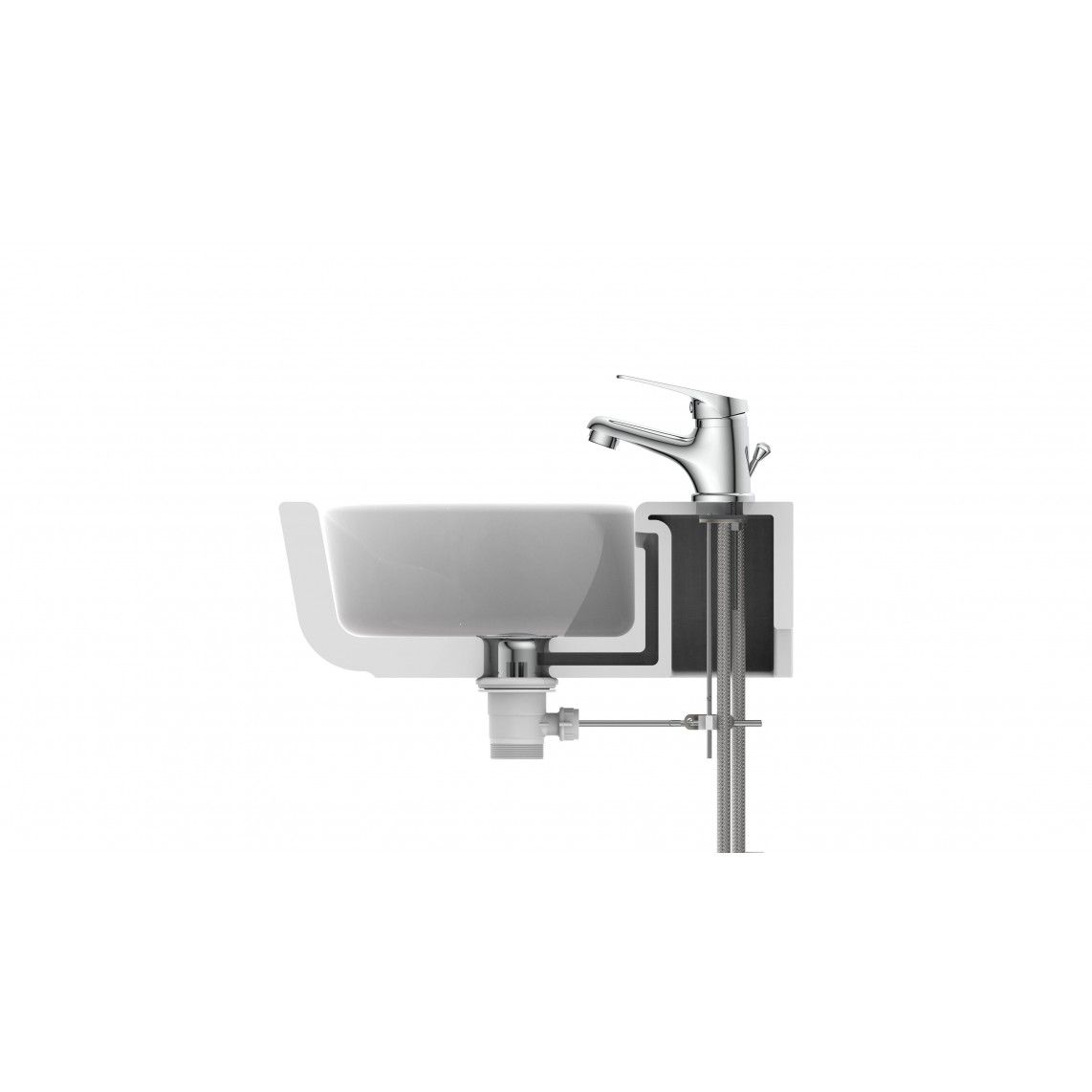 NI075SCR SPEED Mitigeur lavabo, chromé vue 6
