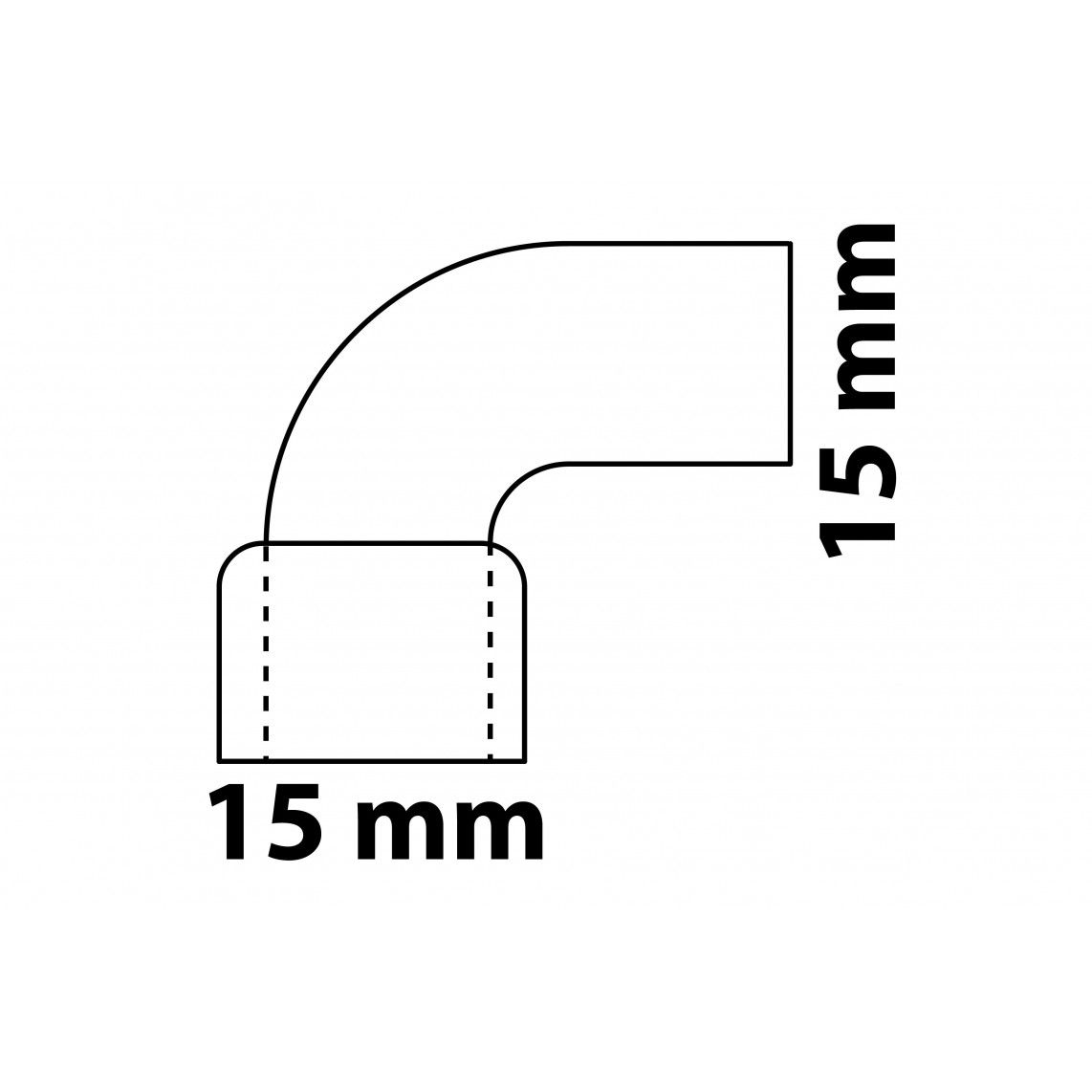 989262055 CU coude 90°, vierge, 15 mm, 1 manchon (5092) vue 3