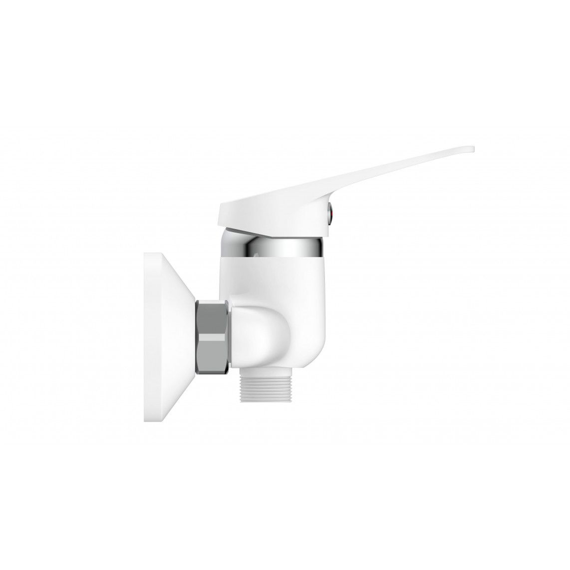 NI168SCR-W SPEED Douchekraan, wit/chroom vue 3