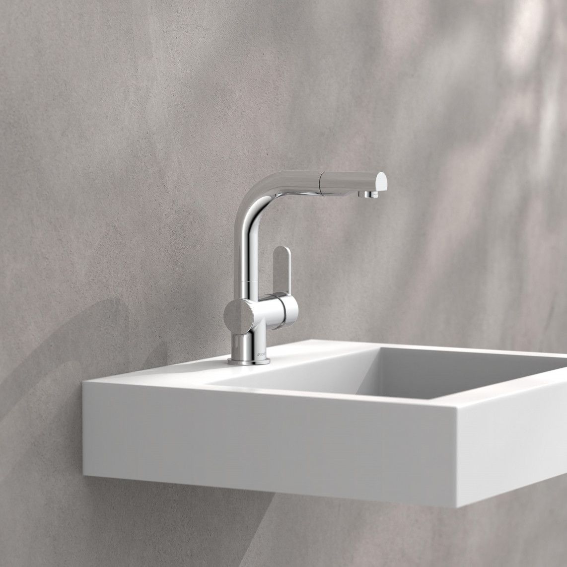 79710 LONDON Mitigeur lavabo, chromé, avec douchette à cheveux extractible vue 11